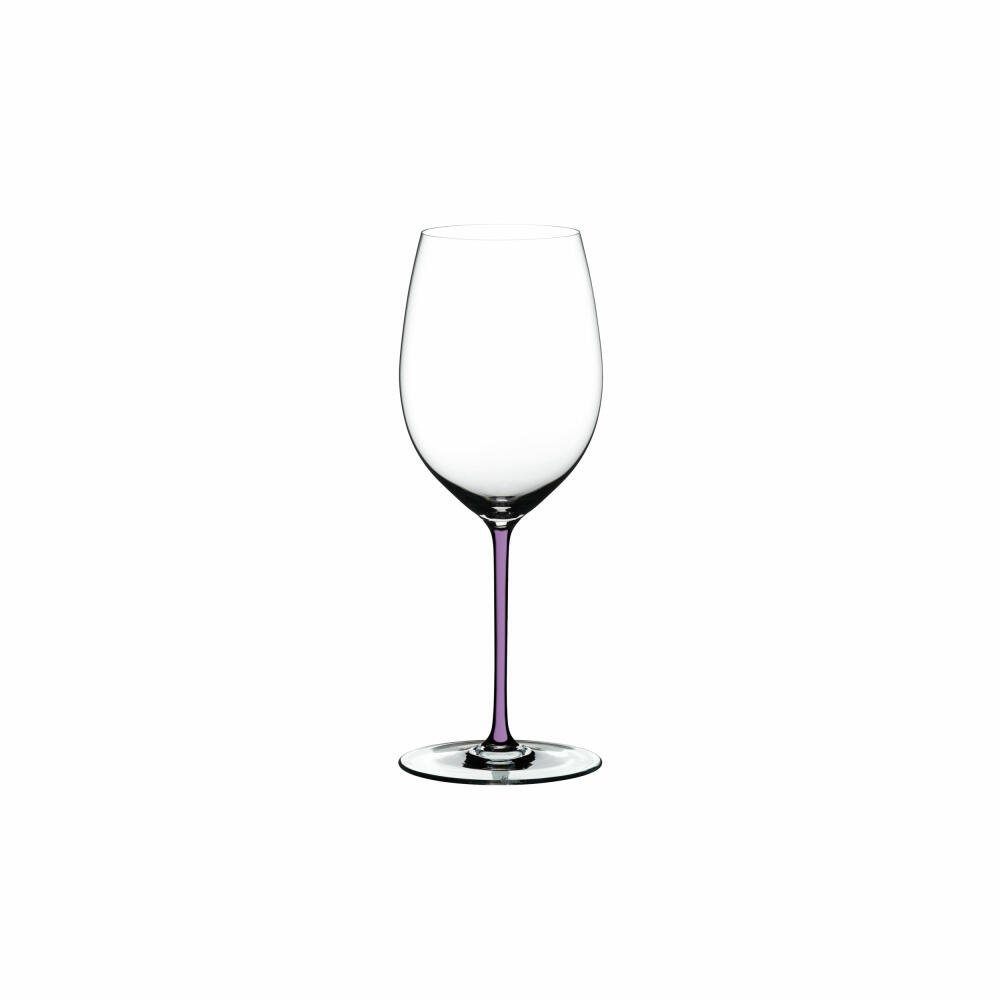 RIEDEL THE WINE GLASS COMPANY Rotweinglas Fatto A Mano Cabernet Merlot Opalviolett, Kristallglas, handgefertigt