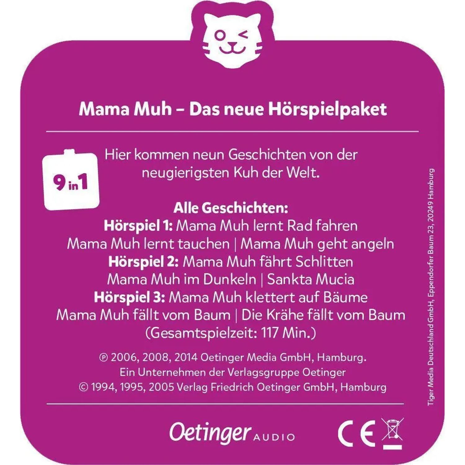 Tiger Media Deutschland GmbH Hörspiel tigercards Multicard - Mamma Muh - 3 Hörspiele