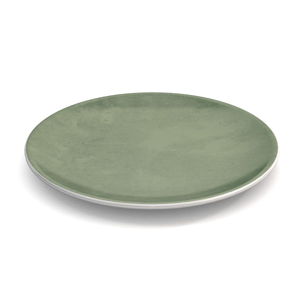 Ornamin Speiseteller Speiseteller puristisch, Kompakter Speiseteller Ø 23 cm l leicht l Camping, Outdoor, Catering