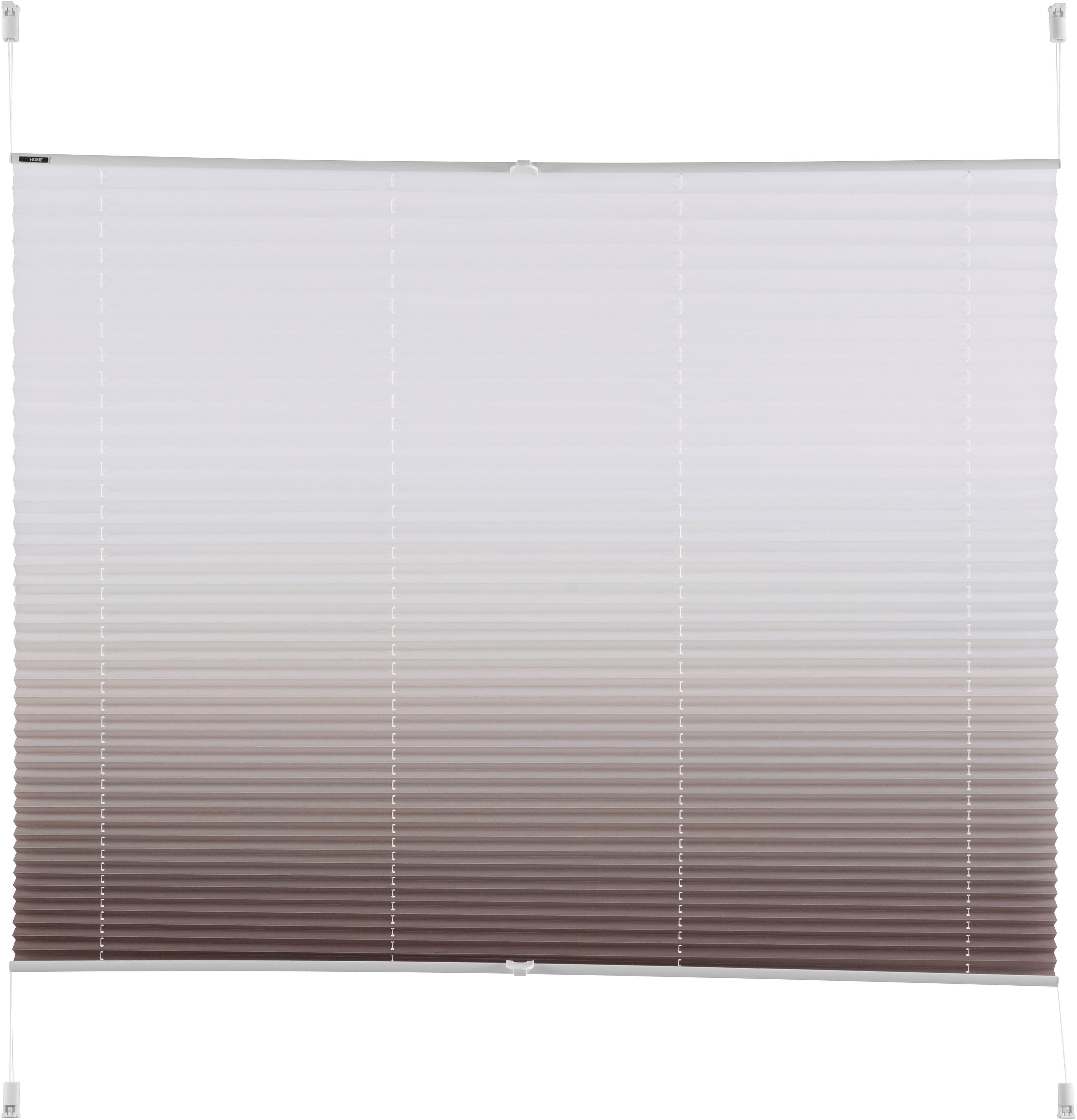 my home Plissee Ombré, Lichtschutz, ohne Bohren, verspannt, Klemmfix, Fixma günstig online kaufen
