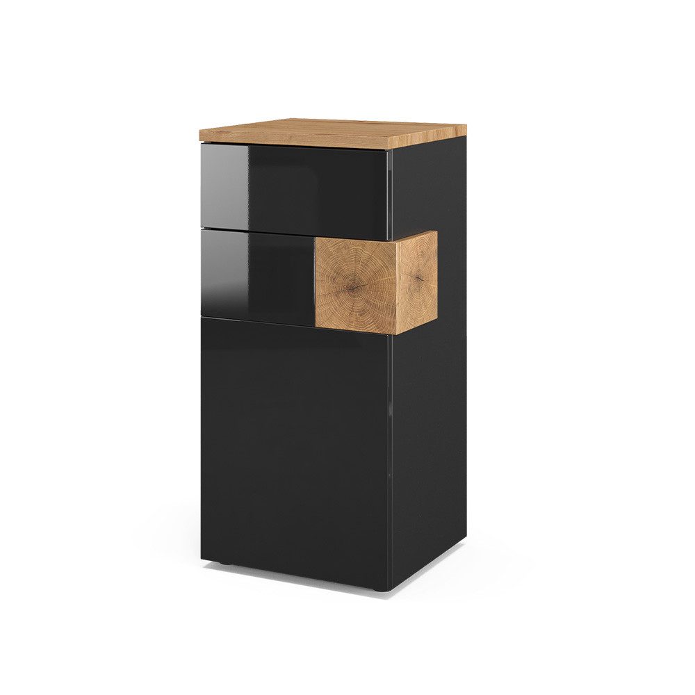 Vicco Midischrank Eden, Anthrazit/Artisan-Eiche, 40 x 84 cm (1-St)