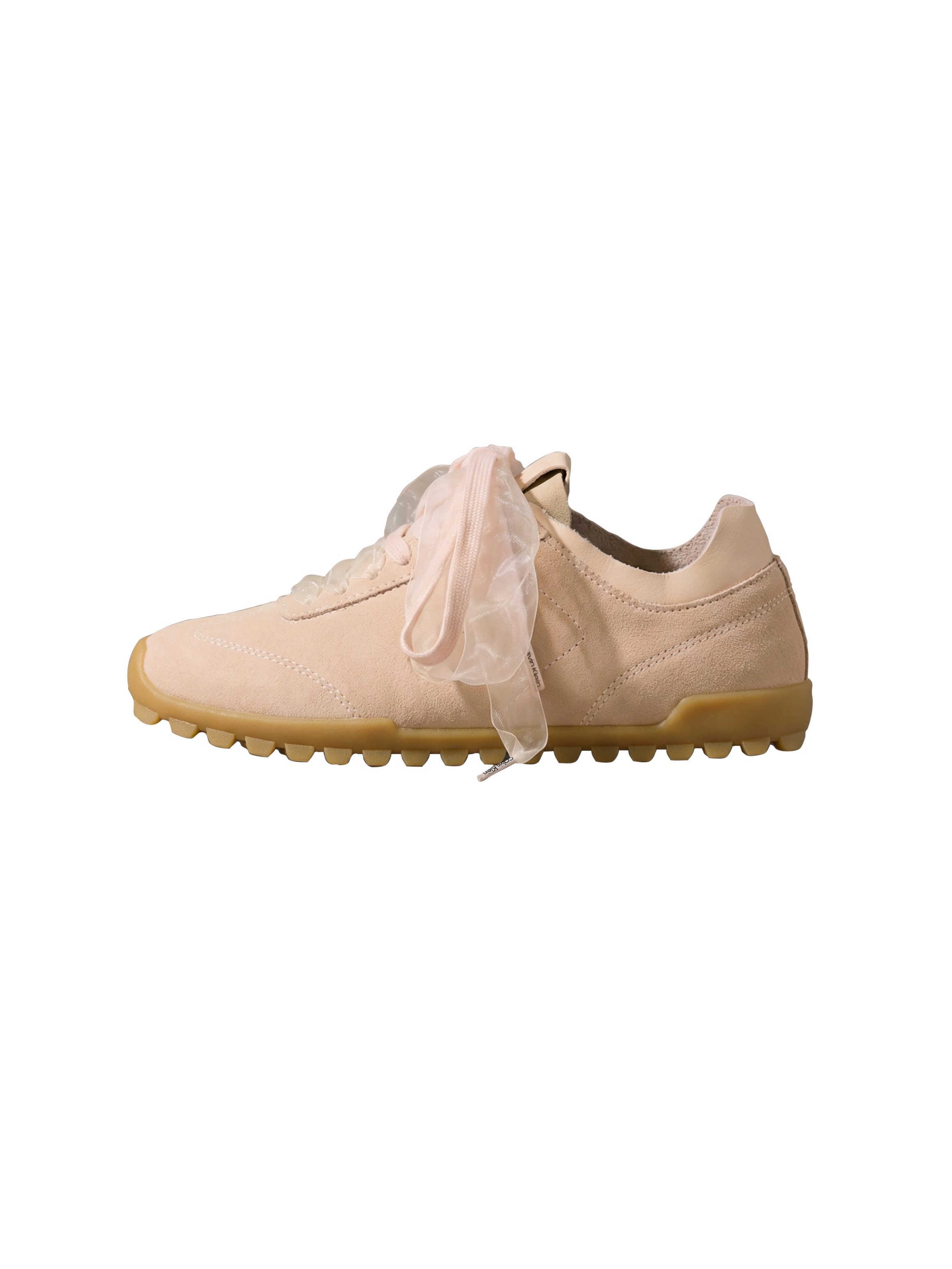 Calvin Klein LOW PROFILE RUN MG SUE DB LACES Sneaker Halbschuh, Trendy-Schnürschuh, Freizeitschuh mit CK-Prägung