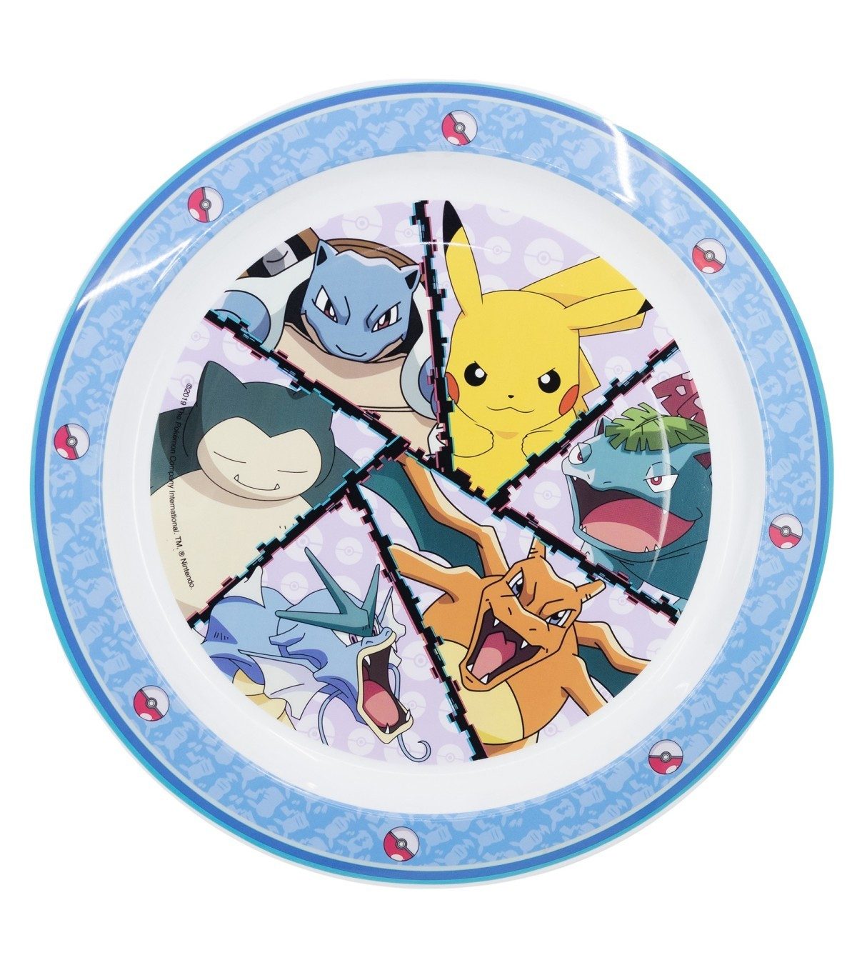 POKÉMON Brotteller Kinder Teller Mikrowellengeeignet für zu Hause