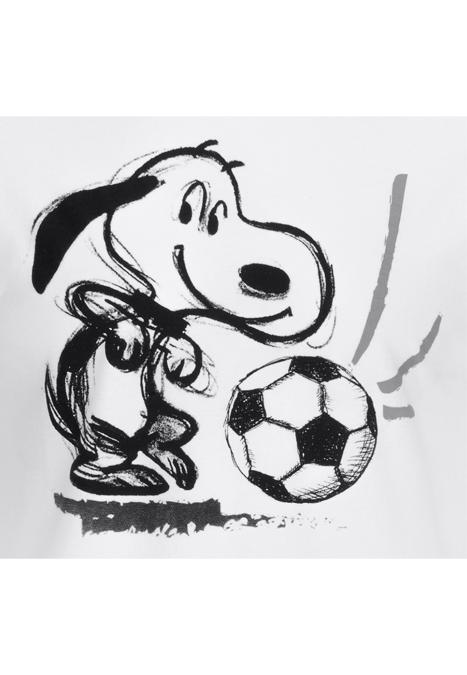 ONOMATO! T-Shirt Peanuts Snoopy Fussball Herren T-Shirt Kurzarm-Shirt