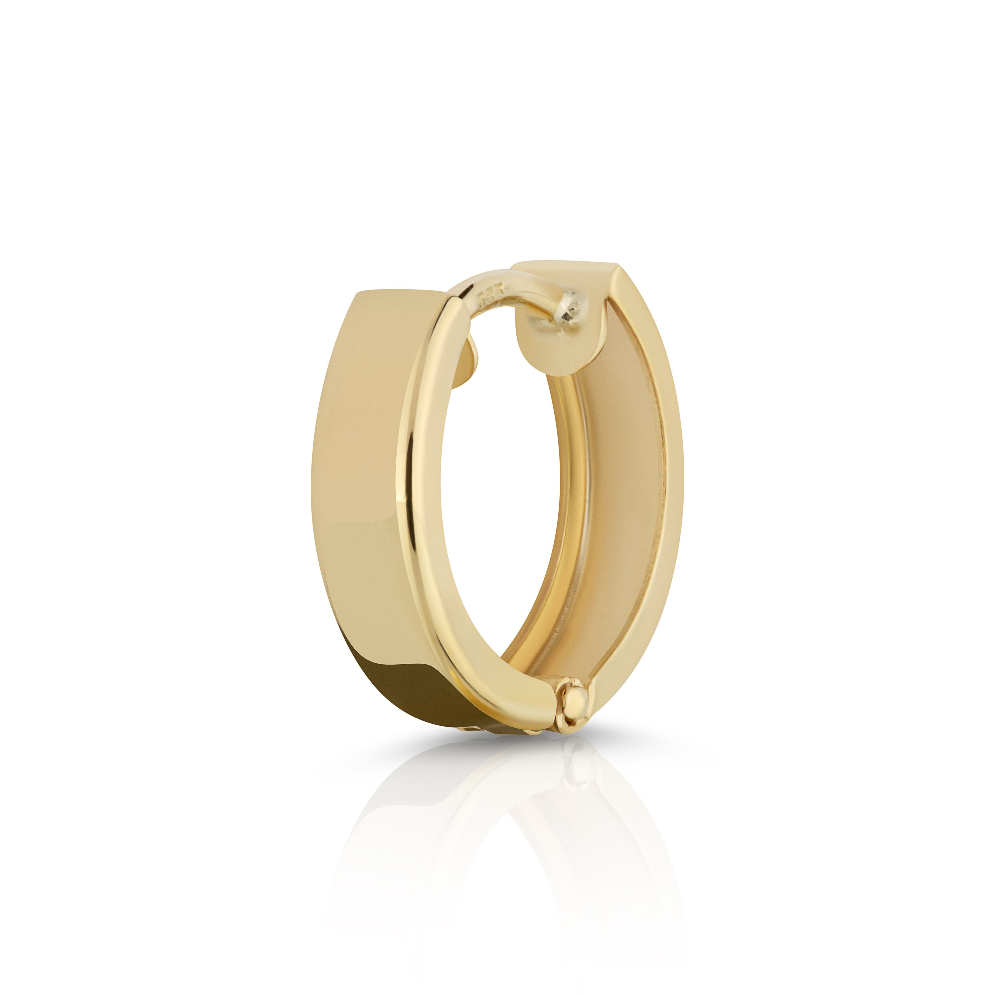 NKlaus Klappcreolen Einzel 585 Gelbgold Klappcreolen Ohrringen 12,4 X (Einz günstig online kaufen