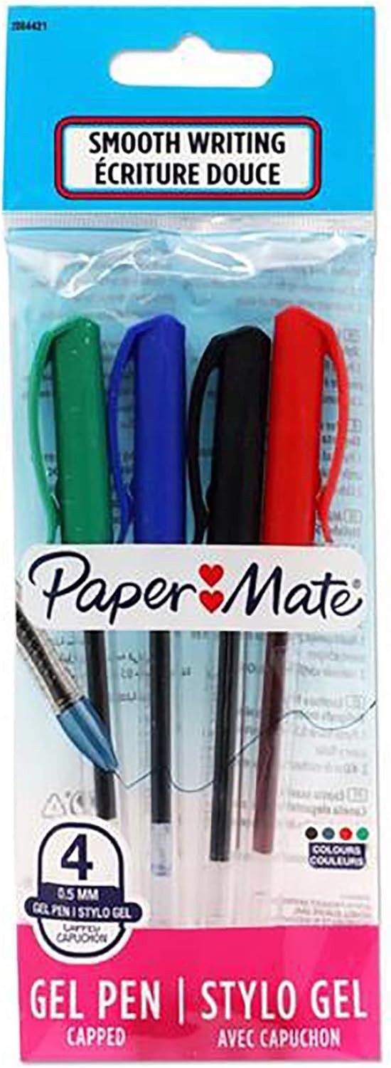 Paper Mate Permanentmarker Papermate Gel Jiffy 0,5mm Mix 4er