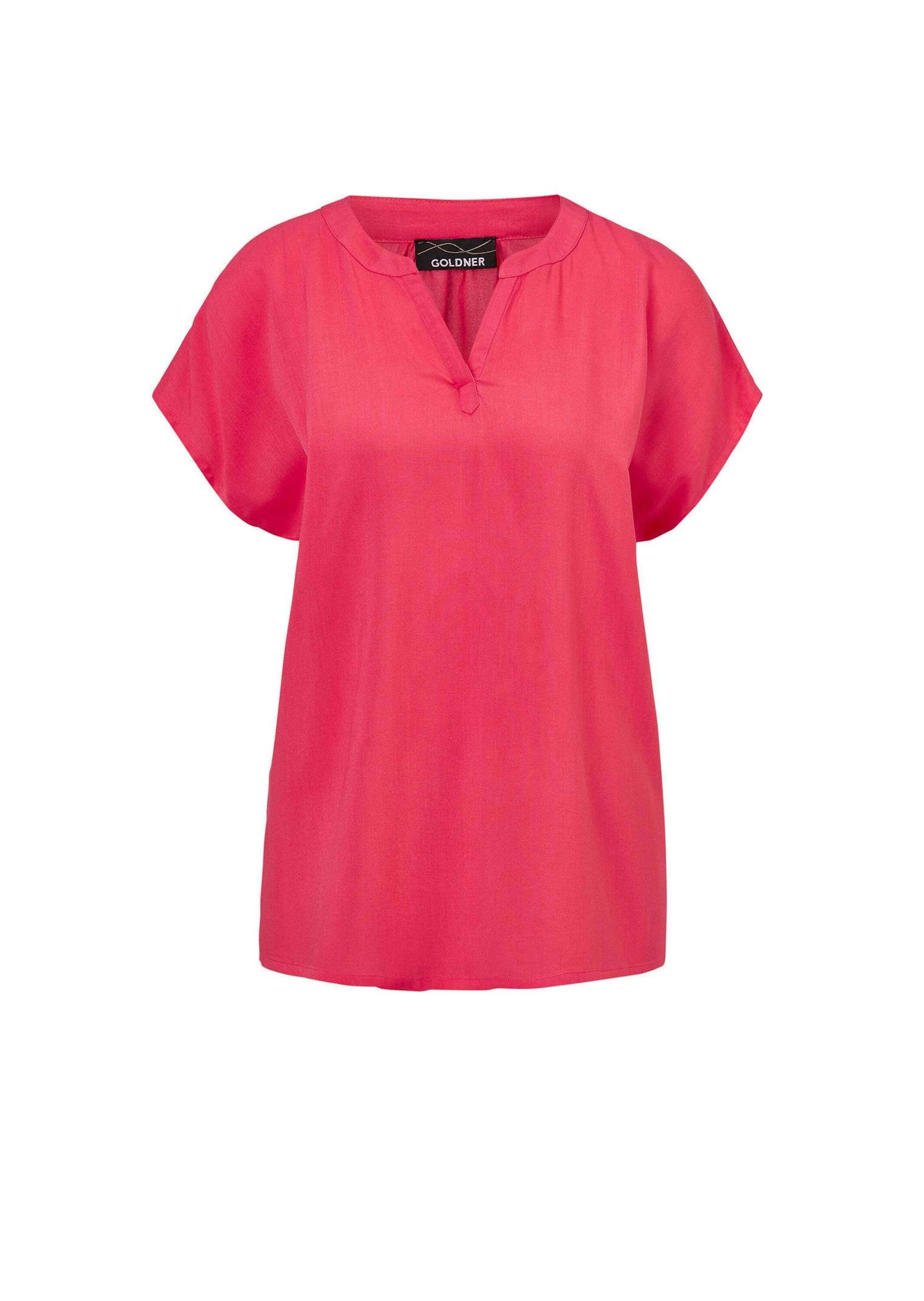 Schlupfbluse Bluse mit Tunika Ausschnitt