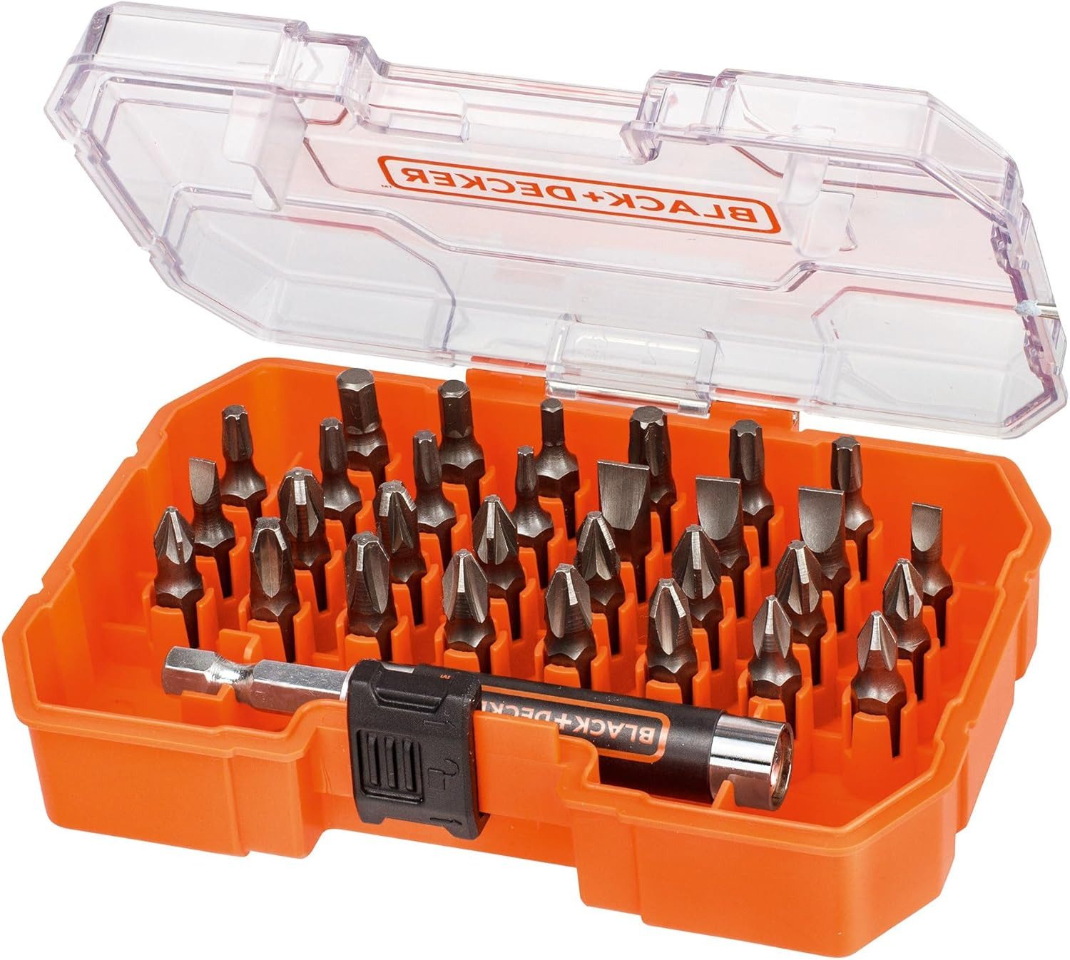 Black + Decker Bit-Set Bitset A7228 für Schraub- & Montagearbeiten (31-teilig), 1-St.