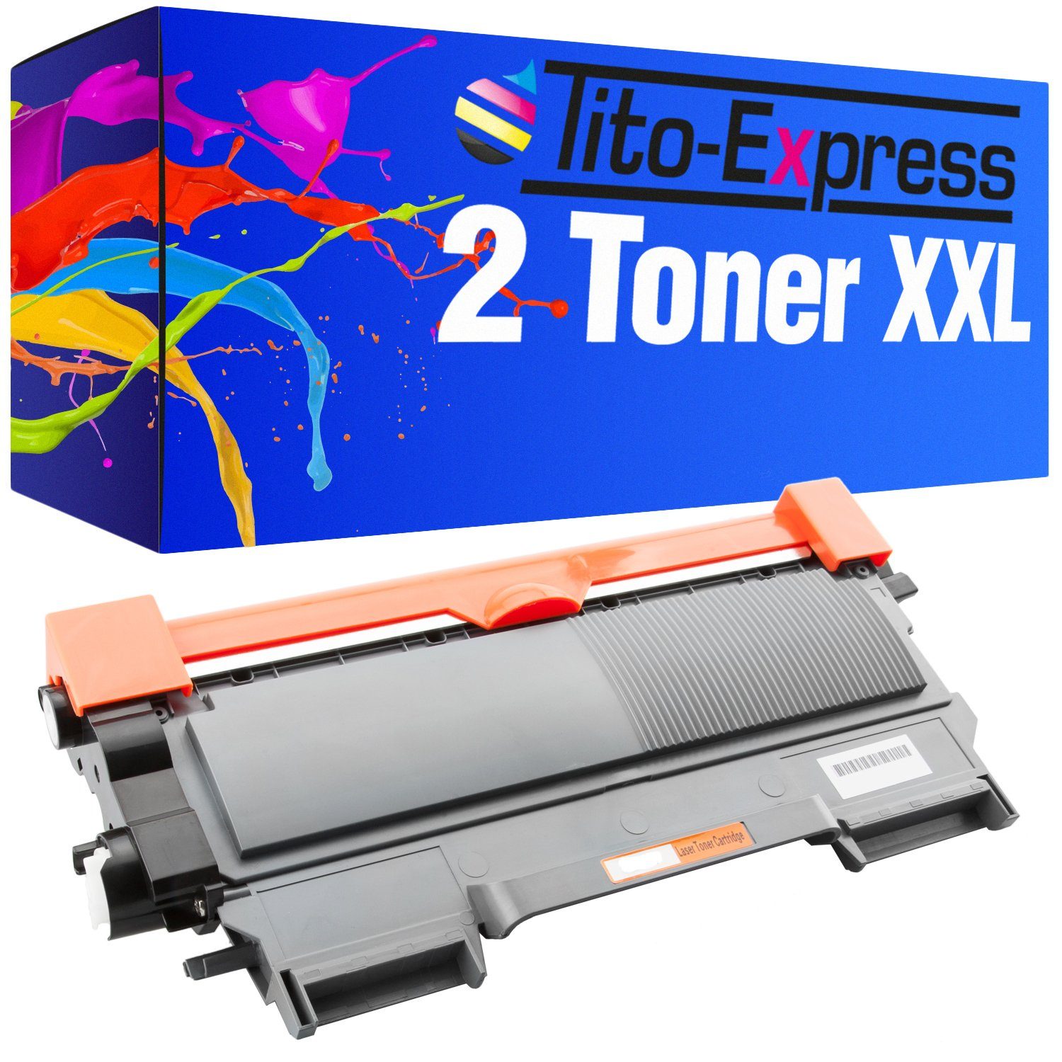 Tito-Express Tonerpatrone 2er Set ersetzt Brother TN-2220 TN2220, (Doppelpack, 2x Black), für MFC 7360N HL-2130 DCP-7055 DCP-7055W HL-2250DN MFC-7460DN FAX-2840