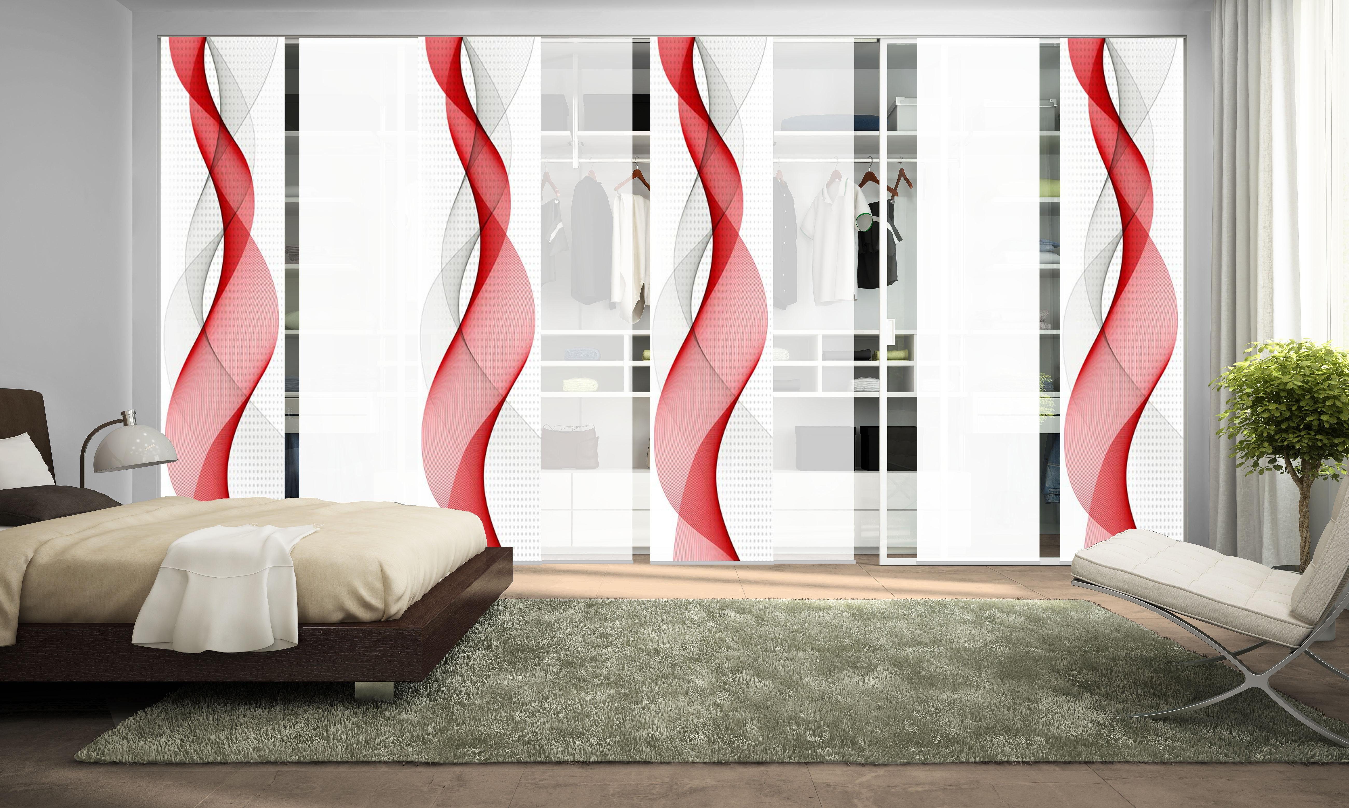 Schiebegardine OPALIA 8ER SET