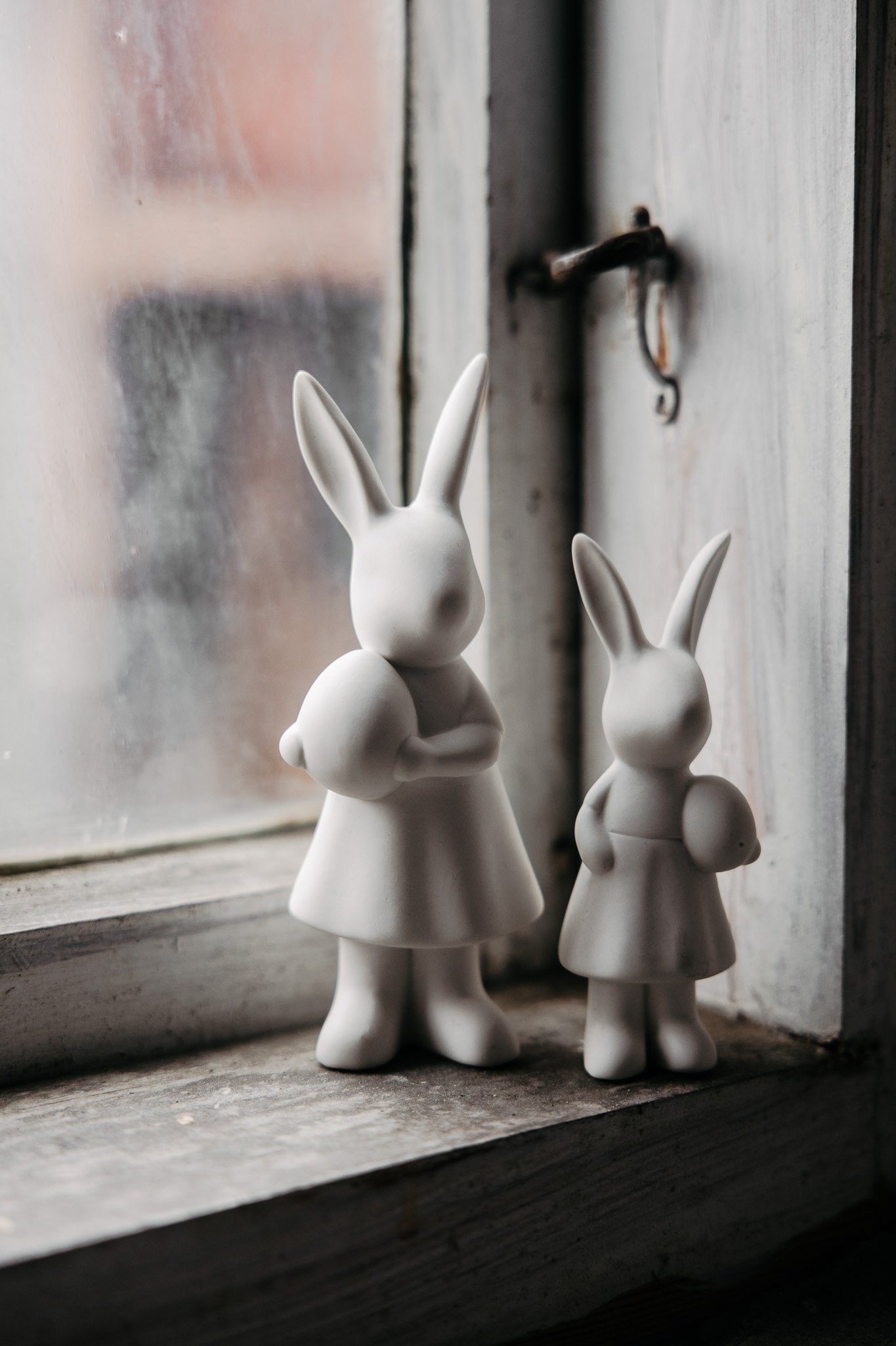 Storefactory Osterhase Häschen Dekoration, handmade, matte Keramik
