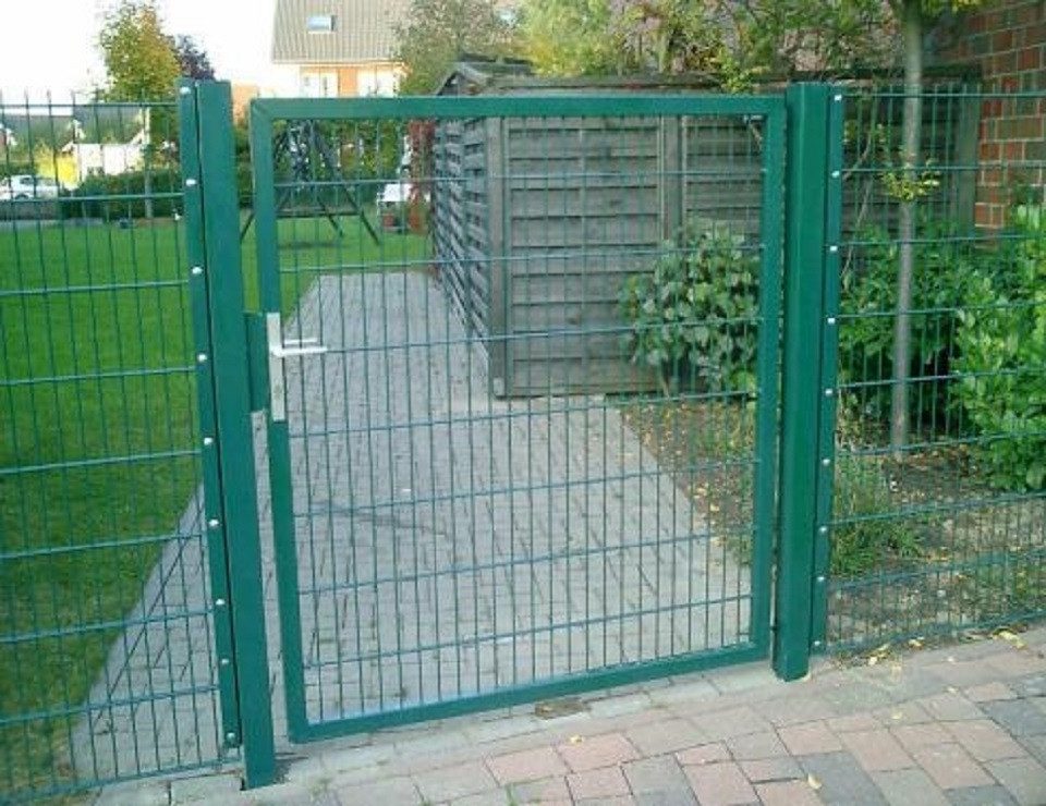 SRM Design Gartentor Gartentor Stabmattenzaun 150cm x 200cm Moosgrün