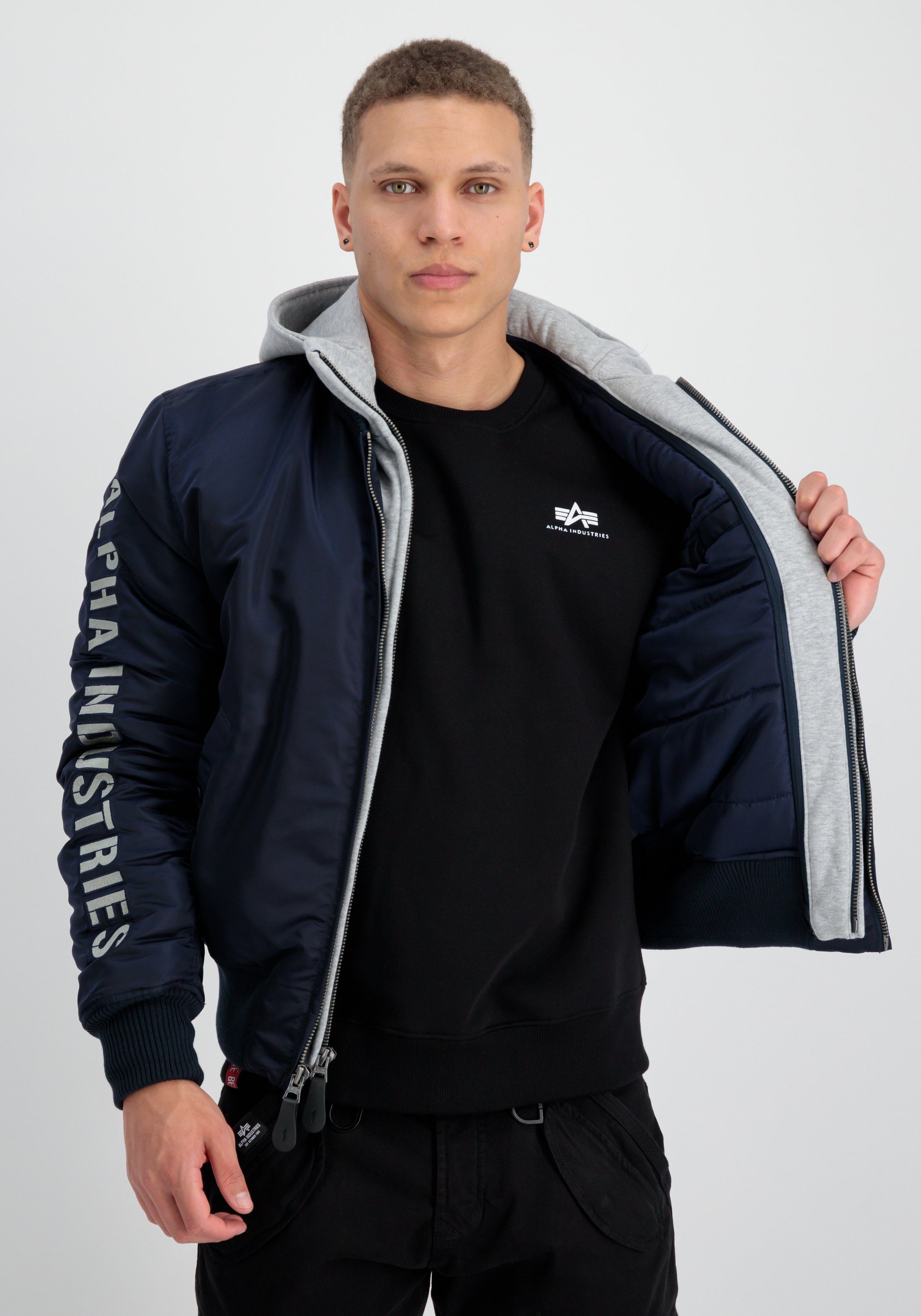 Alpha Industries Bomberjacke MA-1 D-Tec Sleeve Embroidery