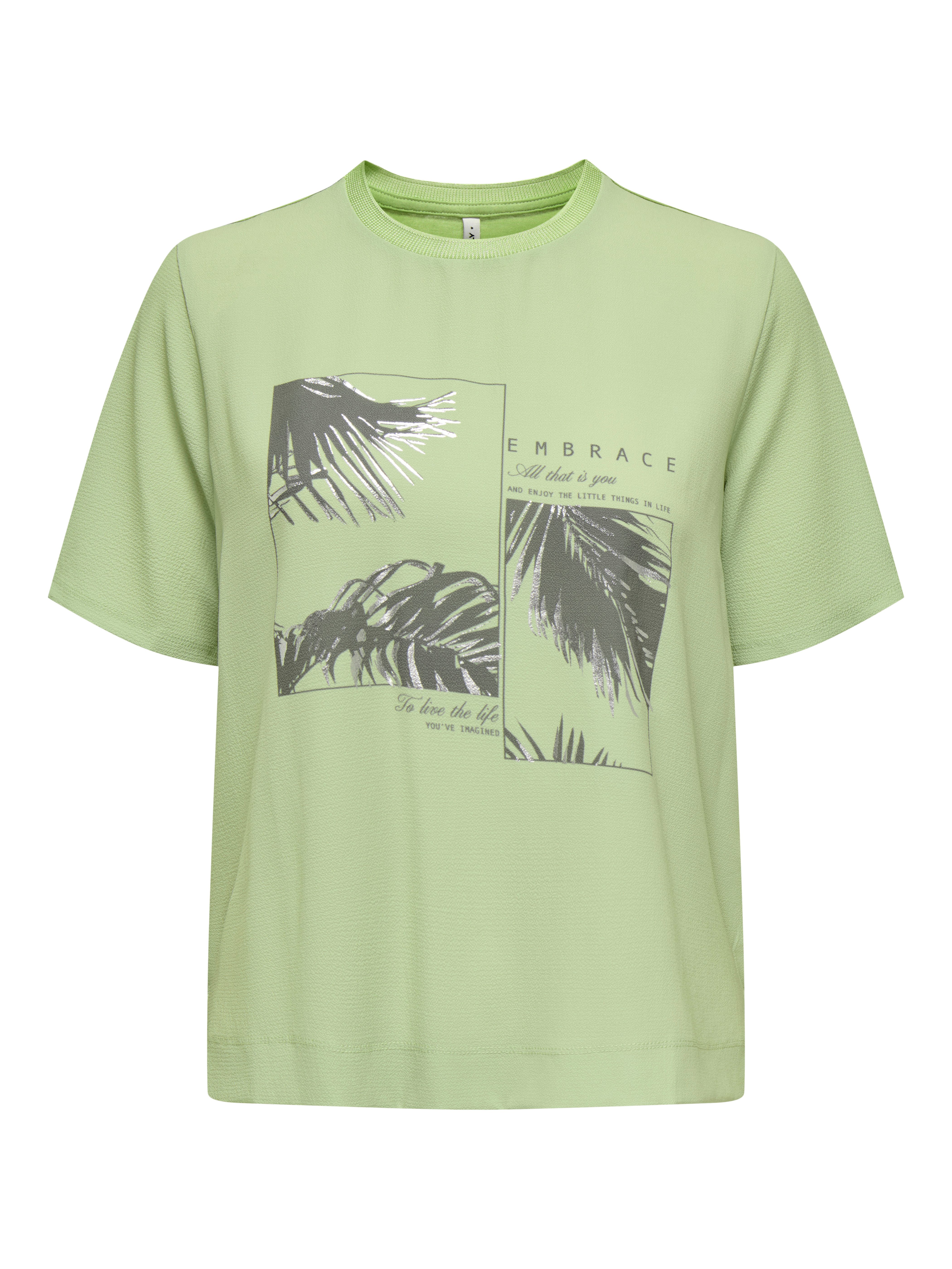 ONLY Kurzarmshirt ONLNEWFLORA S/S ART O-NECK TOP BOX JRS günstig online kaufen