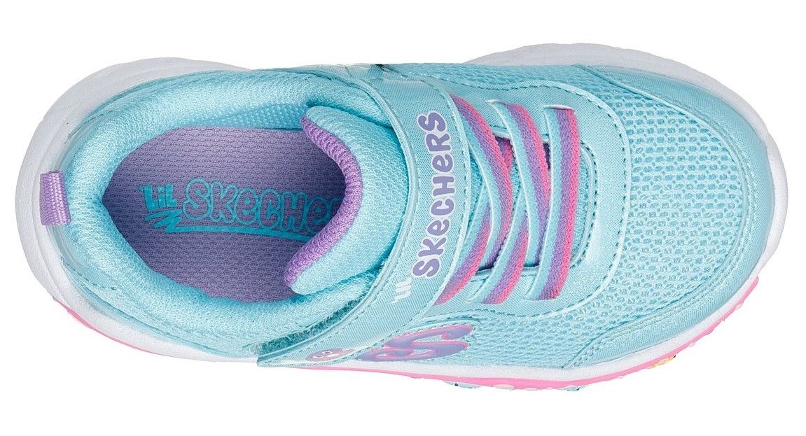 Skechers PLAY SCENE-FUN SQUAD Lauflernschuh Sneaker mit bunten Motiven verziert, Größenschablone zum Download – Bild 5 von 5