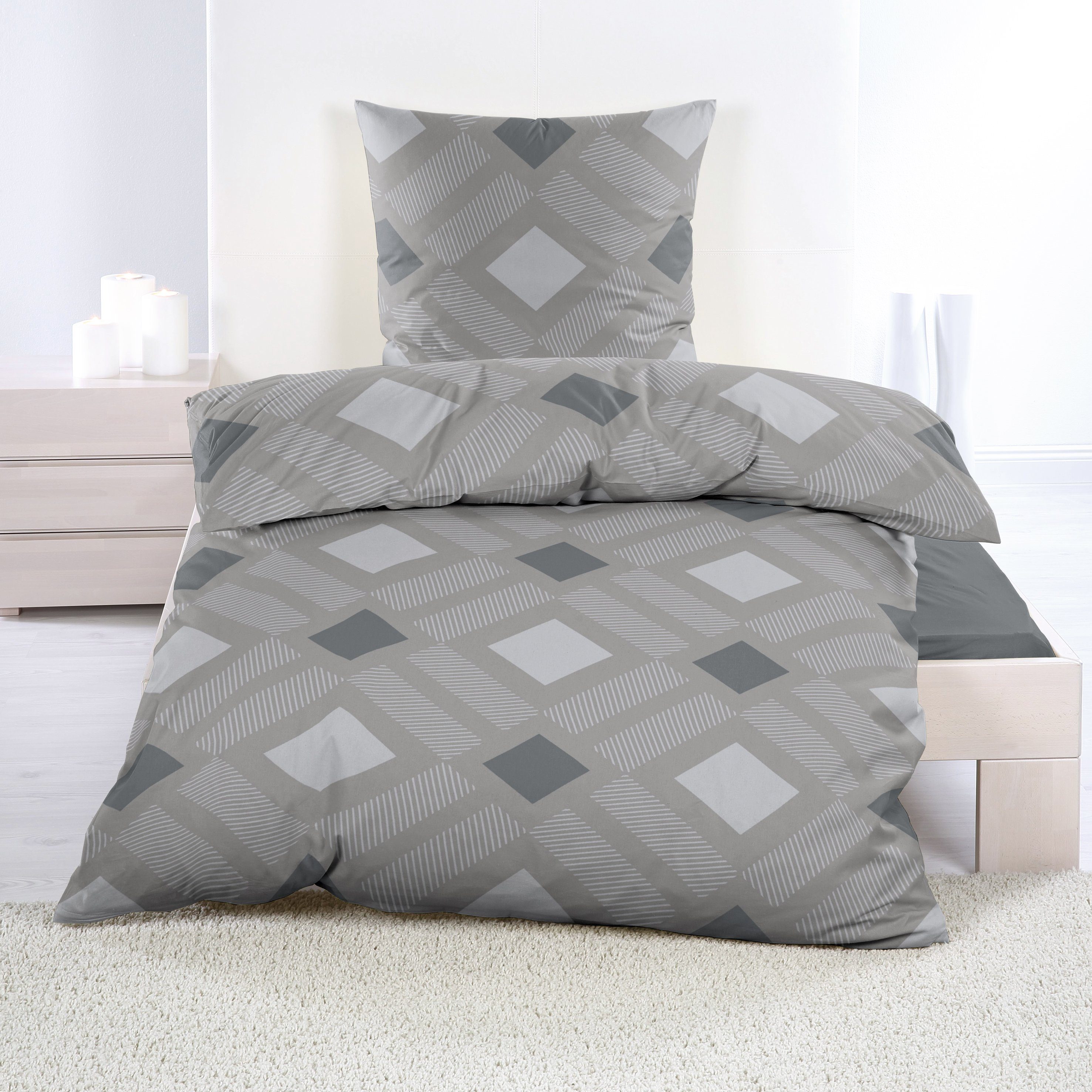 Casa Colori Bettwäsche Renforce Ganzjahres Bettgarnitur günstig online kaufen