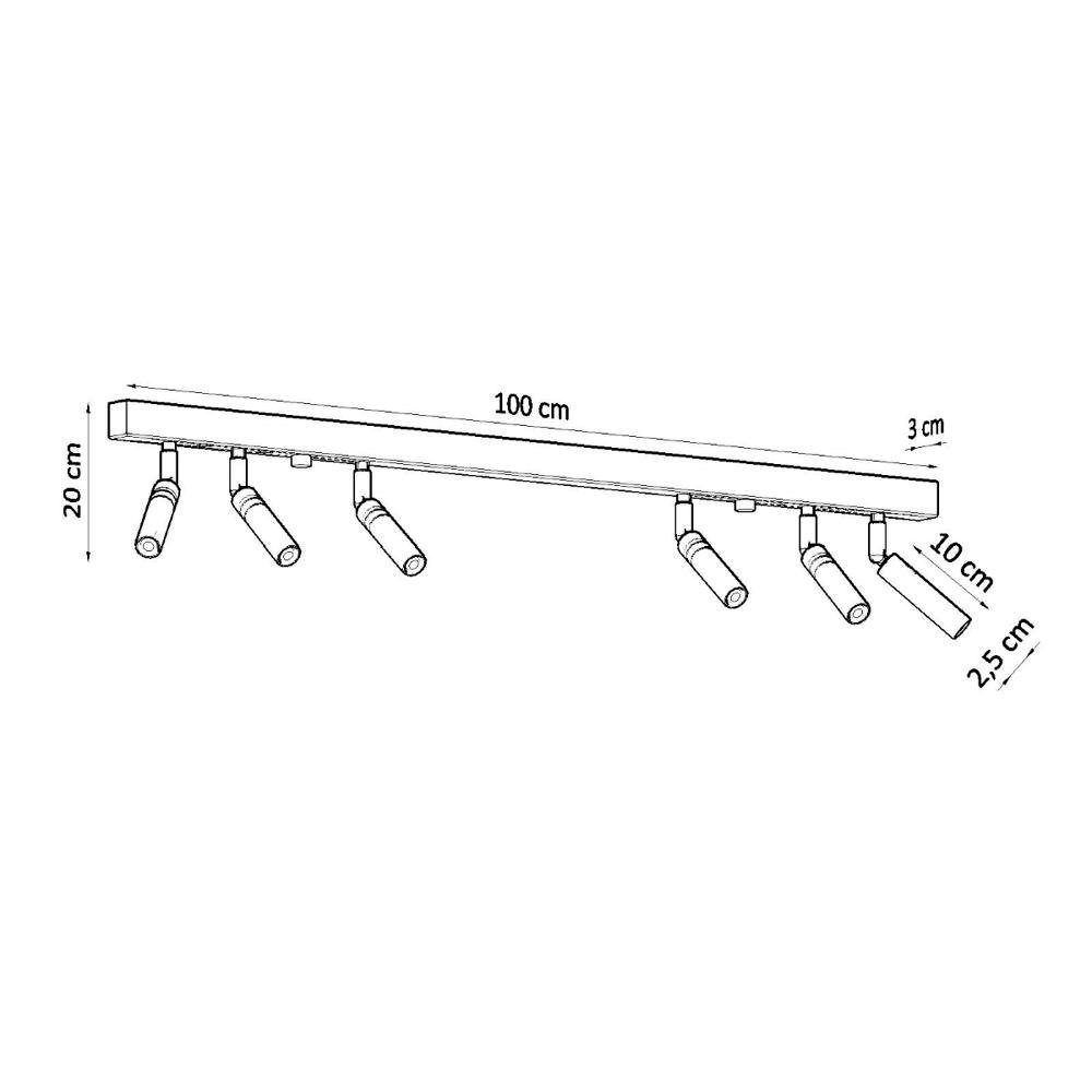 famlights Deckenleuchte, Nein, in Schwarz Deckenlampe, enthalten: Leuchtmittel Deckenbeleuchtung, Emmi warmweiss, 6-flammig, keine G9 Deckenlicht Angabe, Deckenleuchte