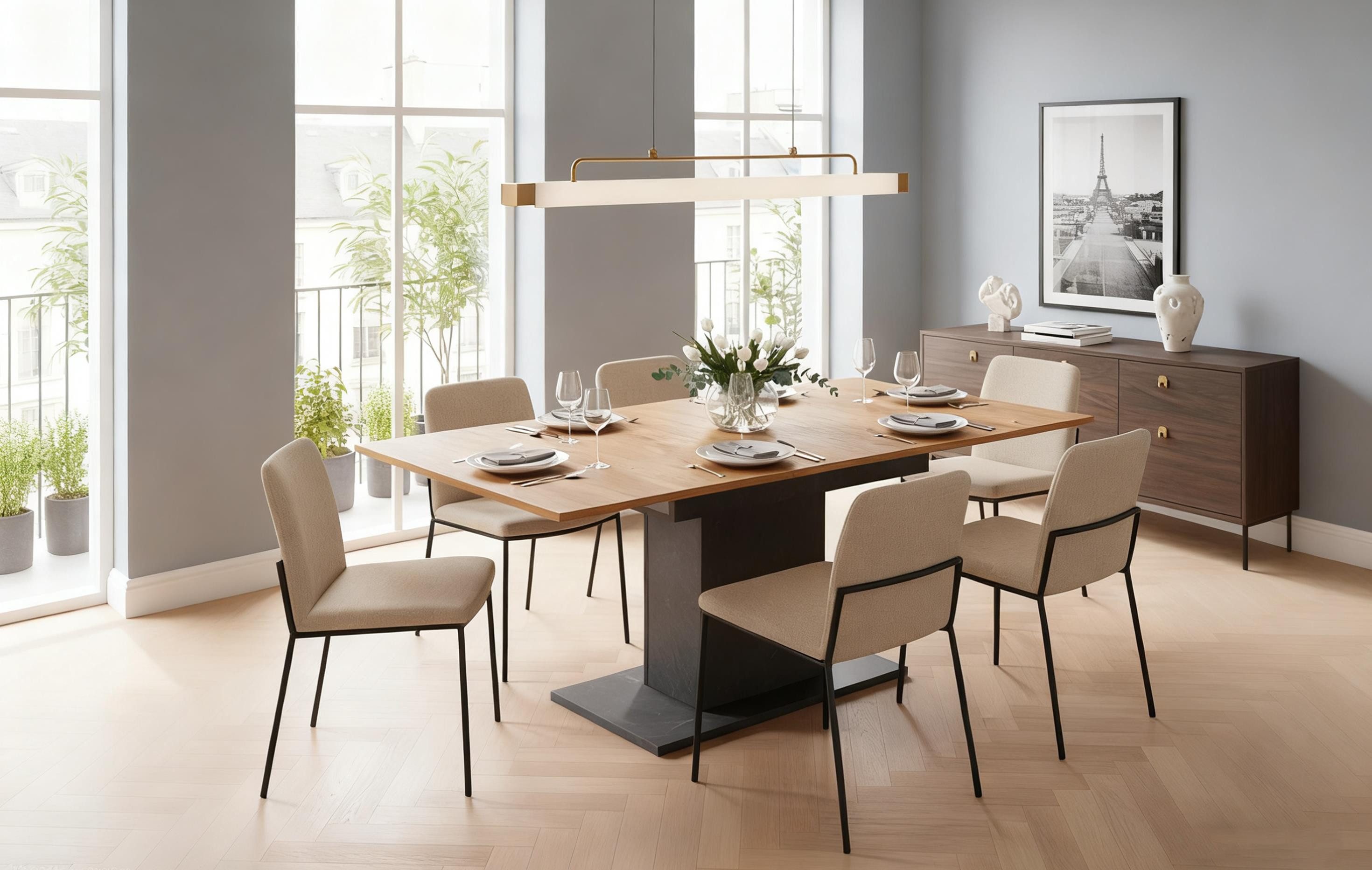 B&D home Esstisch Ausziehtisch MARA, Metallgestell oder Holzgestell, auszie günstig online kaufen