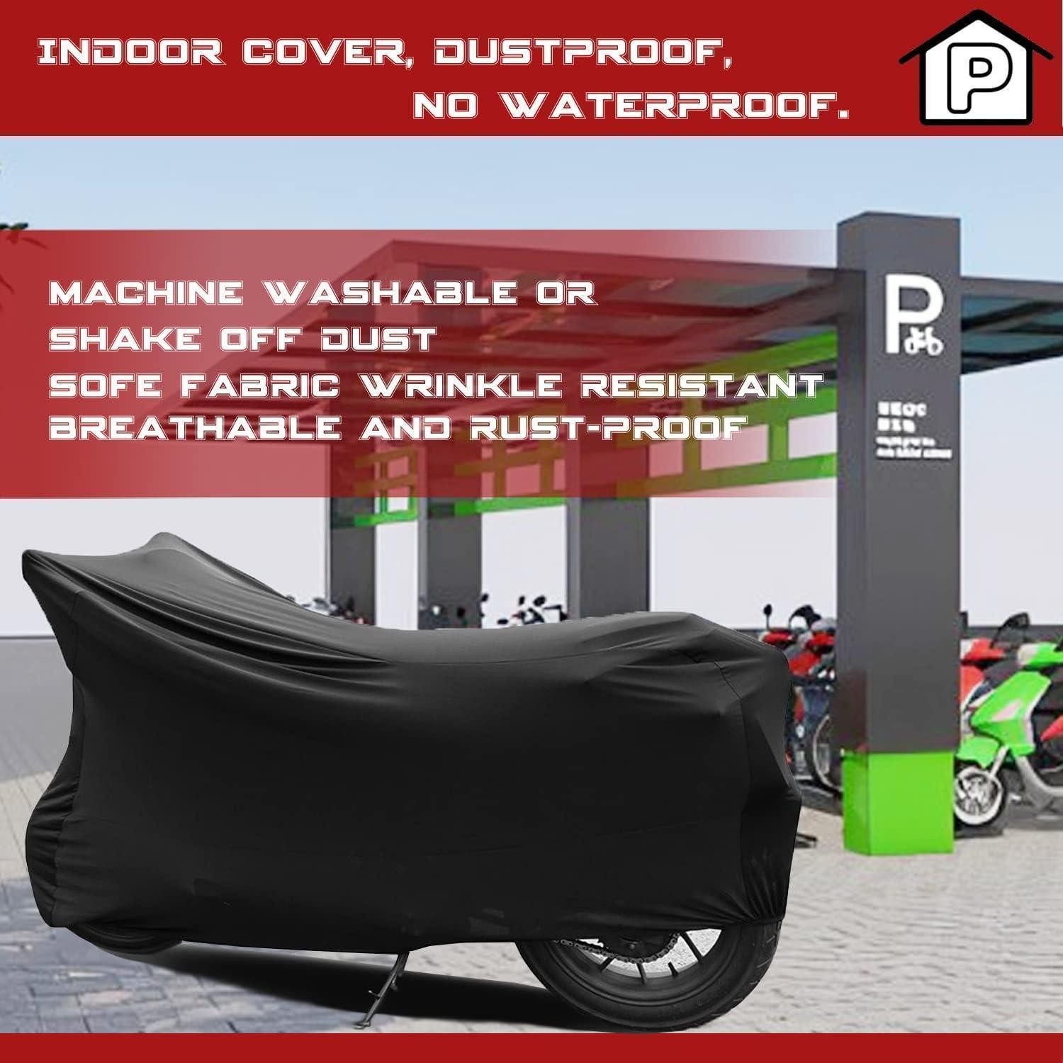 LuxusKollektion Autoplane Motorrad Abdeckplane Atmungsaktiver Stretch Stoff Moped Roller Garage