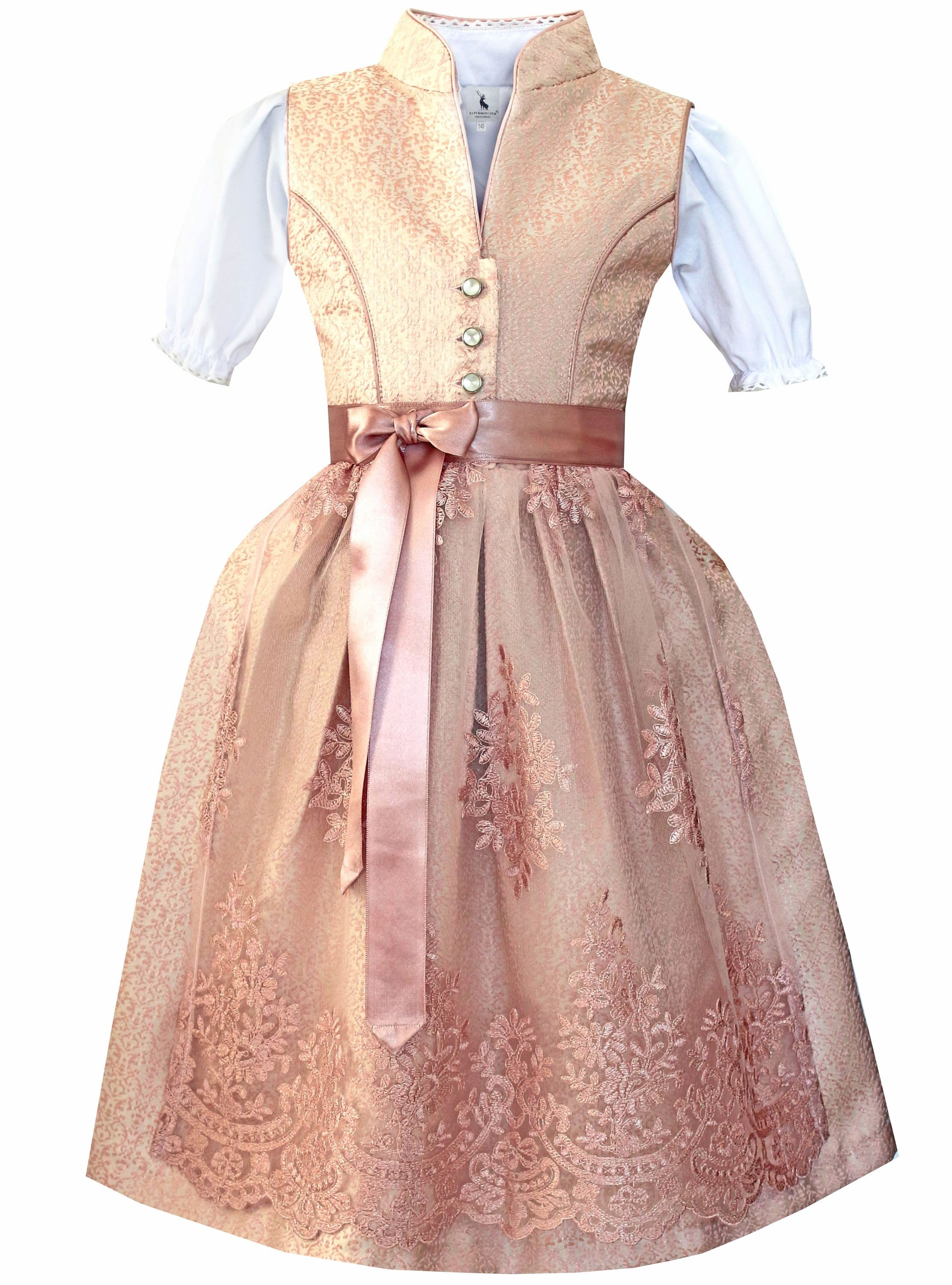 Dirndl Kinderdirndl Hedi in Rosa - ALM-K957