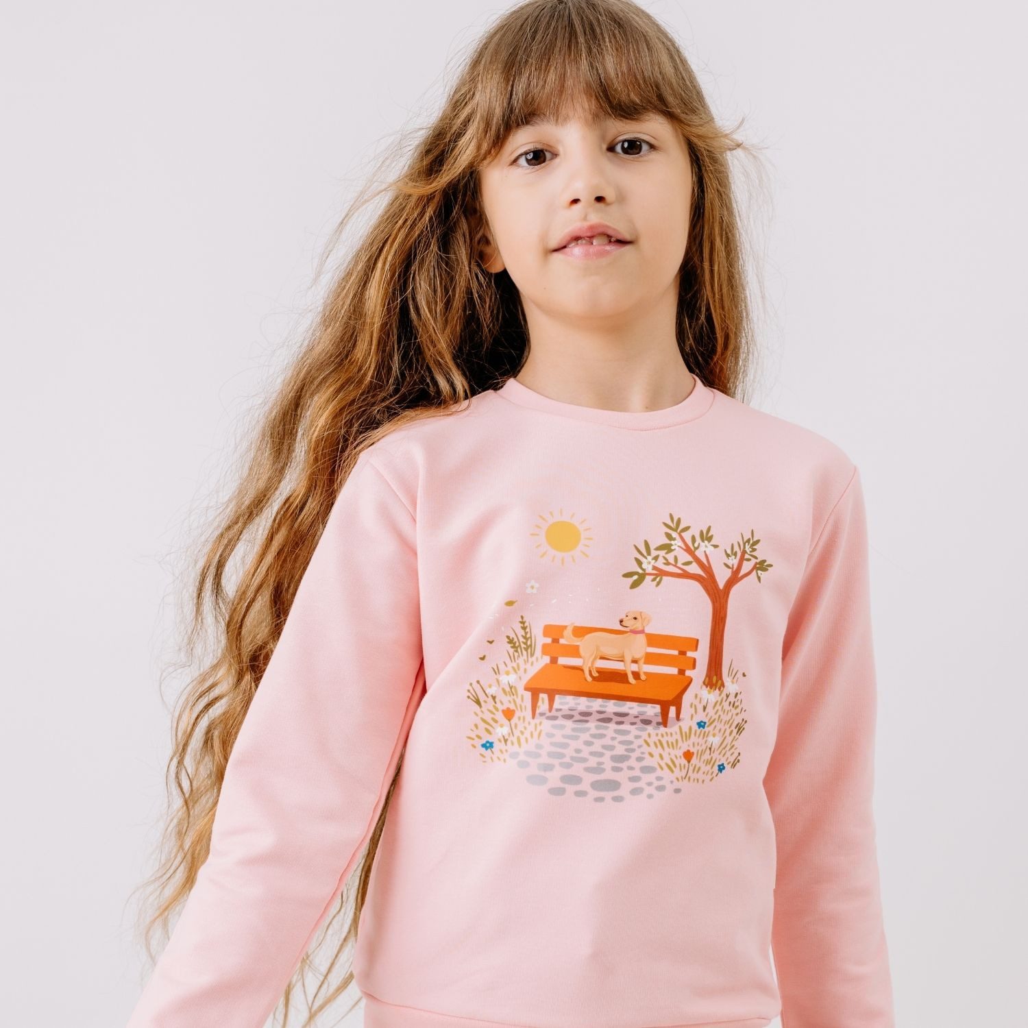 Walkiddy Sweatshirt Walkiddy Blumen Kinder Bio Baumwolle GOTS Rosa - Bio Baumwolle,GOTS, Kinderbekleidung,nachhaltige Klamotten