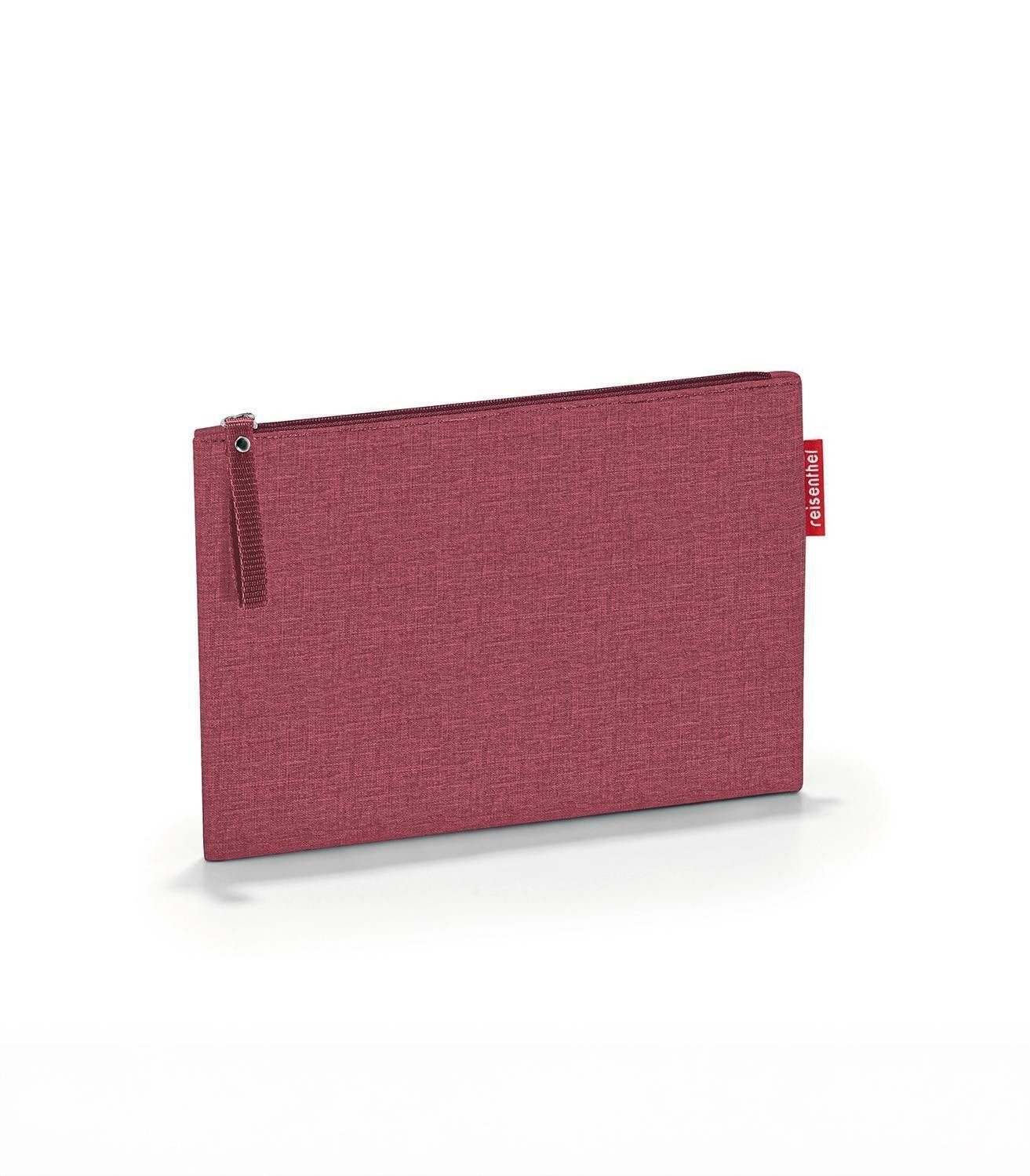 REISENTHEL® Kulturbeutel CASE TWIST MAROON, Rot, Polyester, Wasserabweisend, 24 x 17 cm