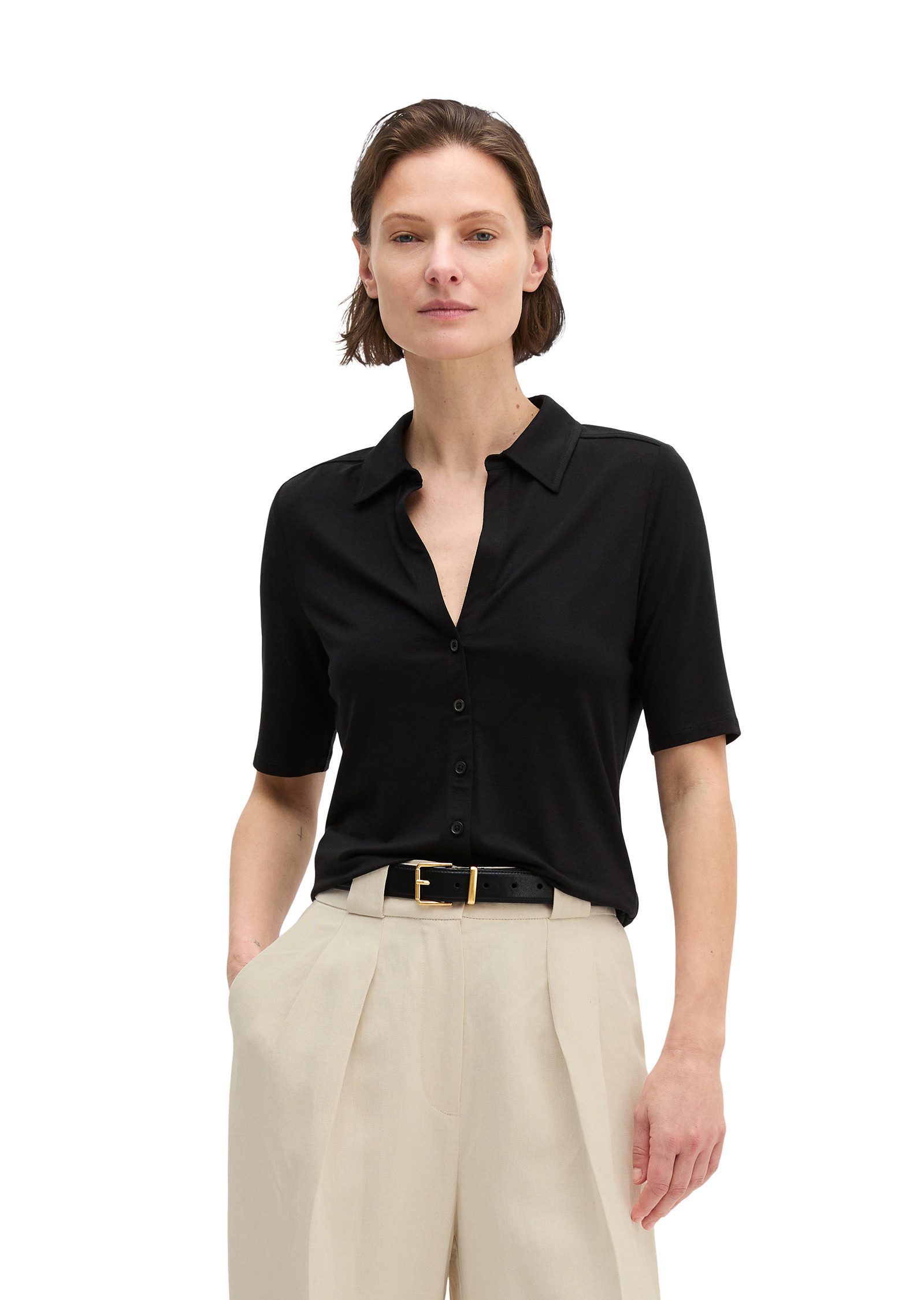 Marc O'Polo Kurzarmshirt aus LENZING™ ECOVERO™