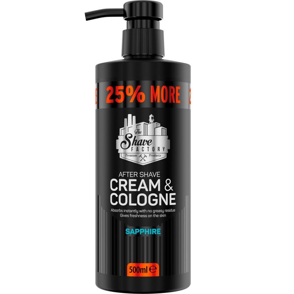 My Basic After-Shave The Shave Factory Cream & Cologne 2in1 500ml Sapphire