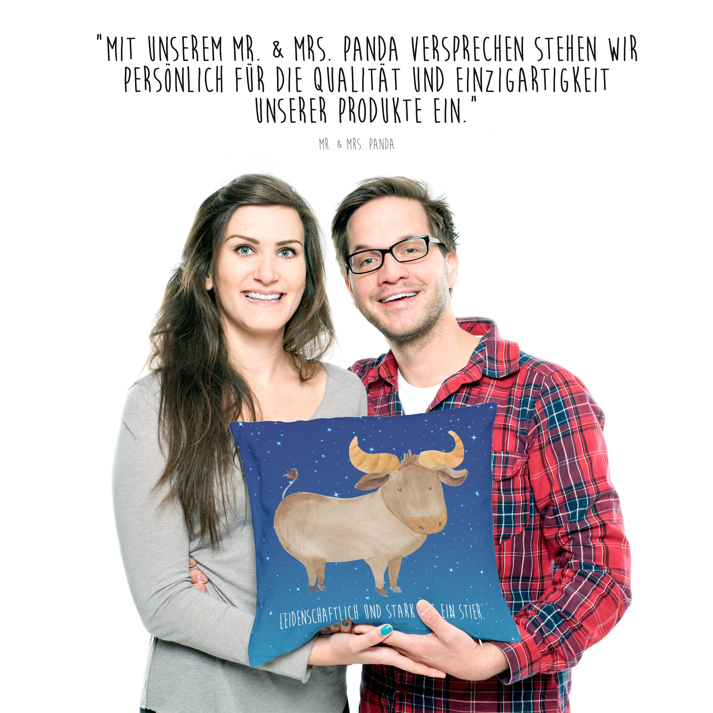 Mr. & Mrs. Stier S Stier Horoskop, Panda Dekokissen - - Sternenhimmel Sternzeichen Blau Geschenk