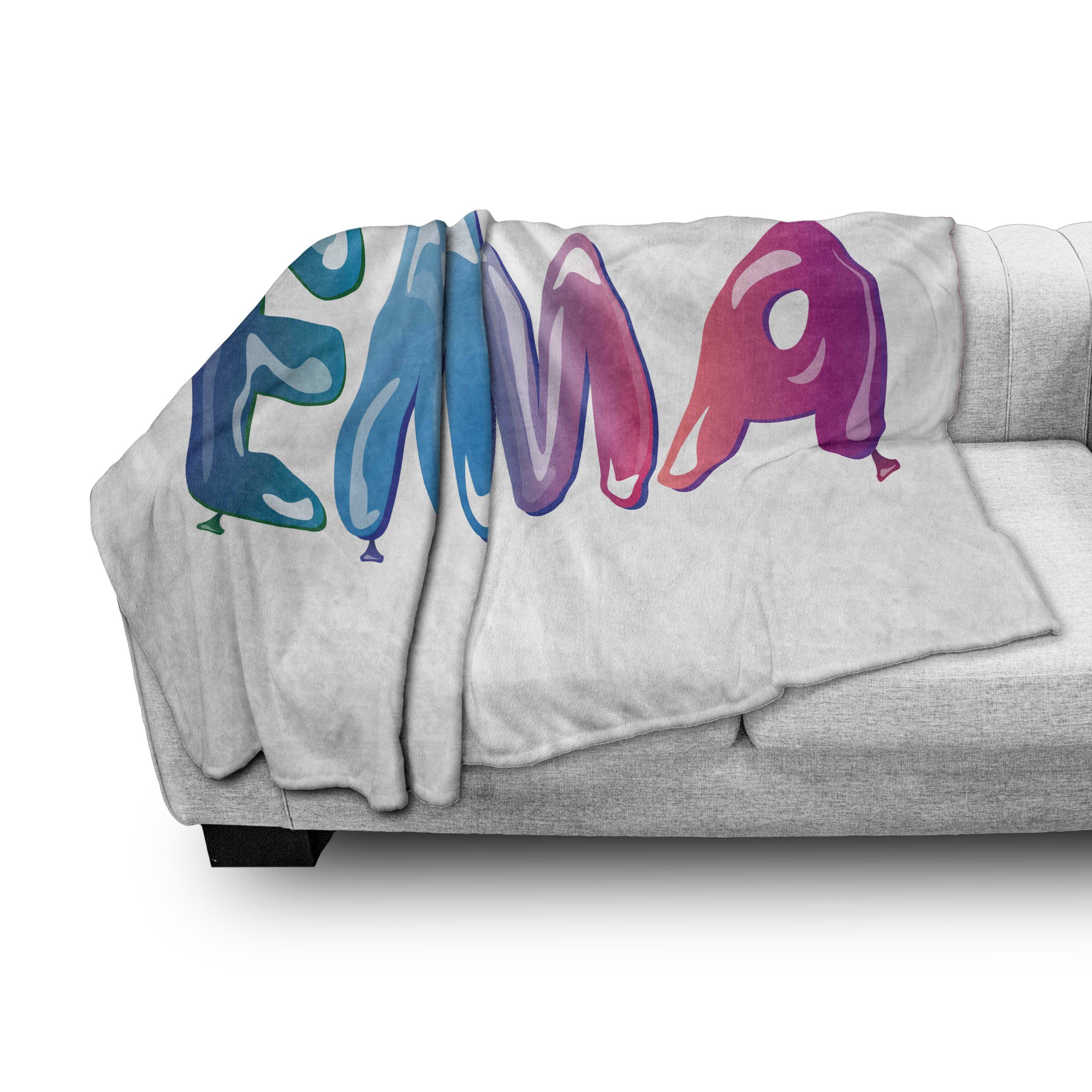 Wohndecke Gemütlicher Plüsch für Außenbereich, den und Abakuhaus, Ballon-Namen Emma Feminine Innen