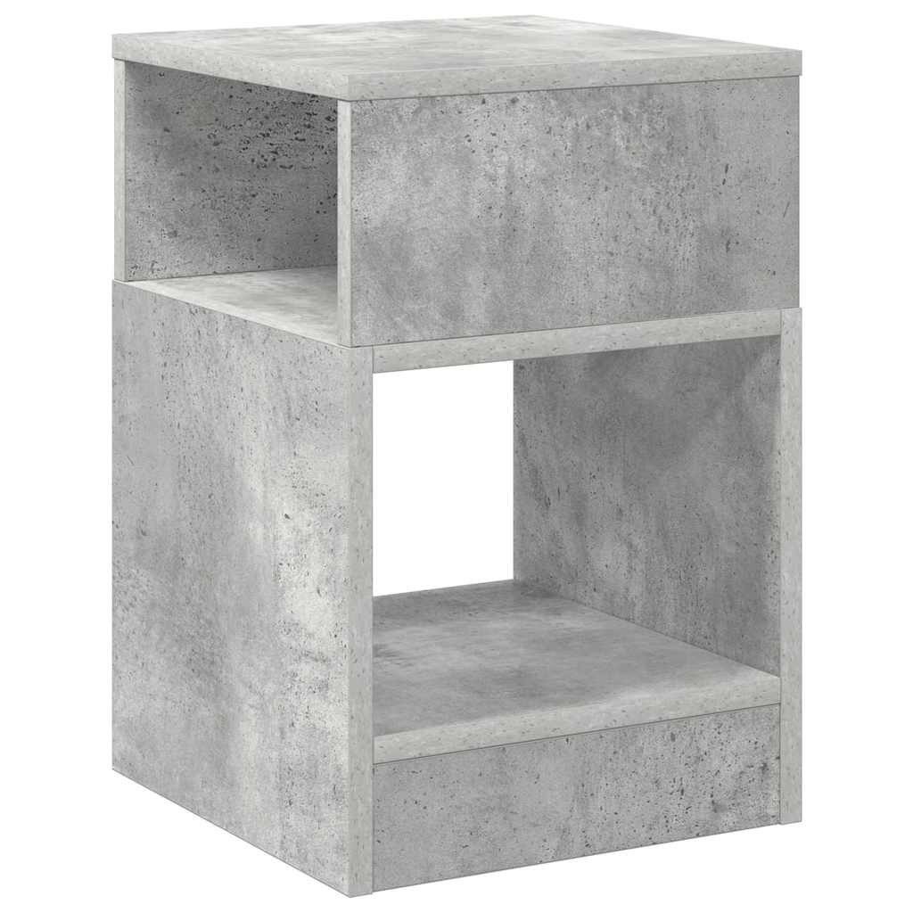 vidaXL Beistelltisch Beistelltisch Beton Grau 30,5 x 30 x 45 cm Holzwerkstoff (1-St)