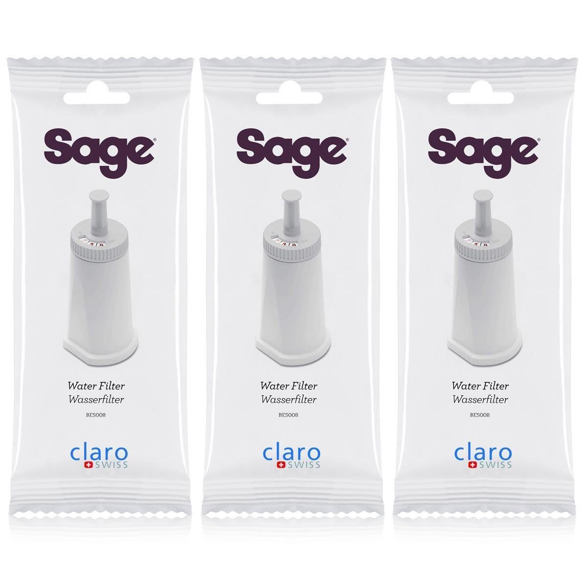 Sage Wasserfilter Sage Appliances BES008 Claro Swiss Filter, Wasserfilter, Filterpatrone