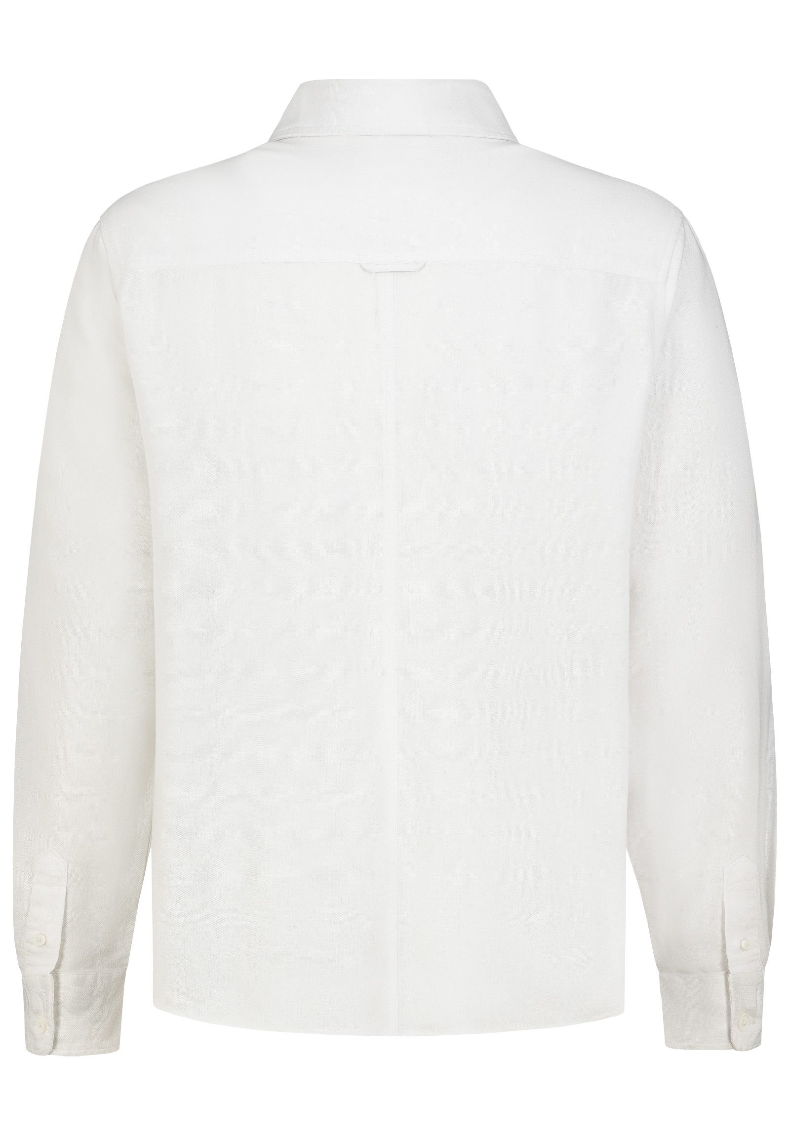 Eight2Nine Langarmhemd Langarm Button Down Einfarbig Kentkragen Casual für Herren (1-tlg) Viskose aus verbesserter Rohstoffbeschaffung, Leinen nachhaltig