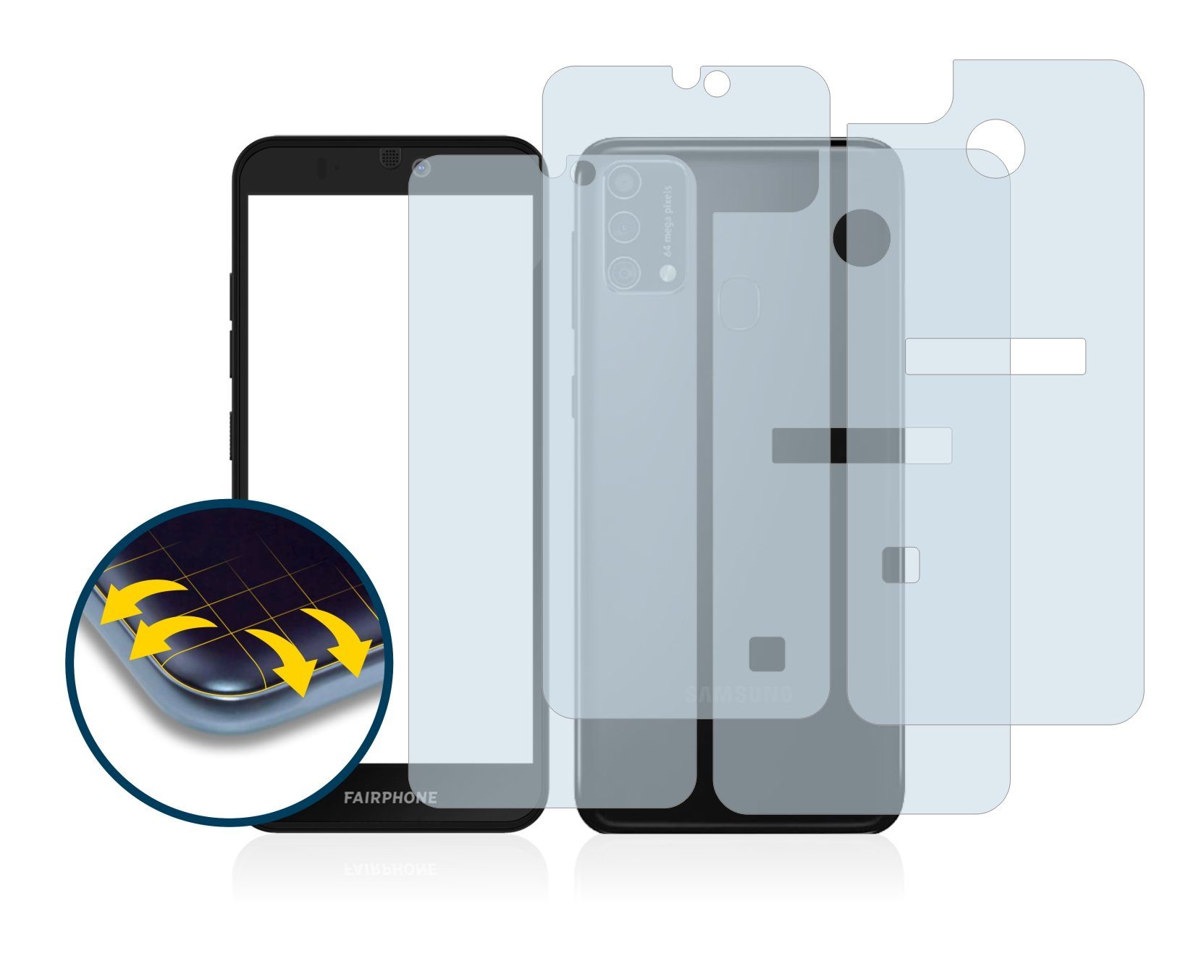 BROTECT Schutzfolie »für Fairphone 3 Plus (Vorder + Rückseite)«, (2 Stück),  Full-Cover 3D Curved klar online kaufen | OTTO