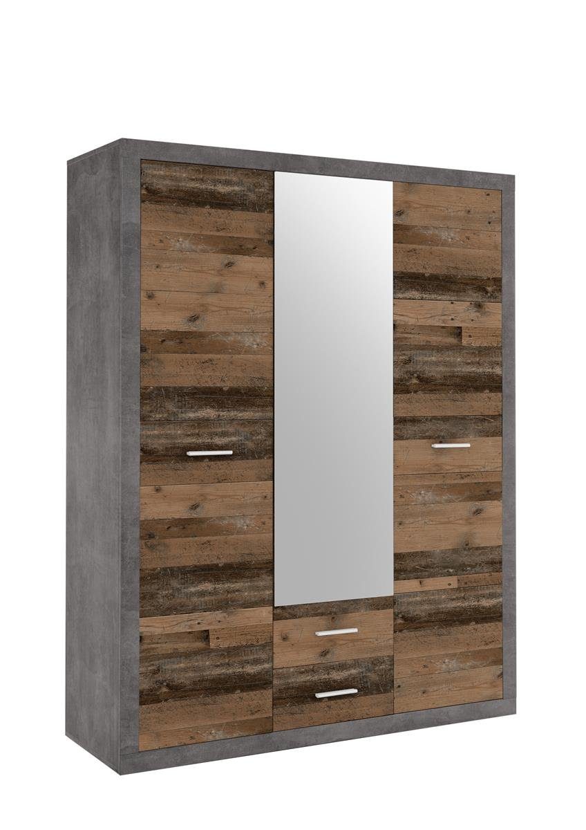 möbelando Kleiderschrank Stern 151 x 198 x 55 cm (B/H/T) günstig online kaufen