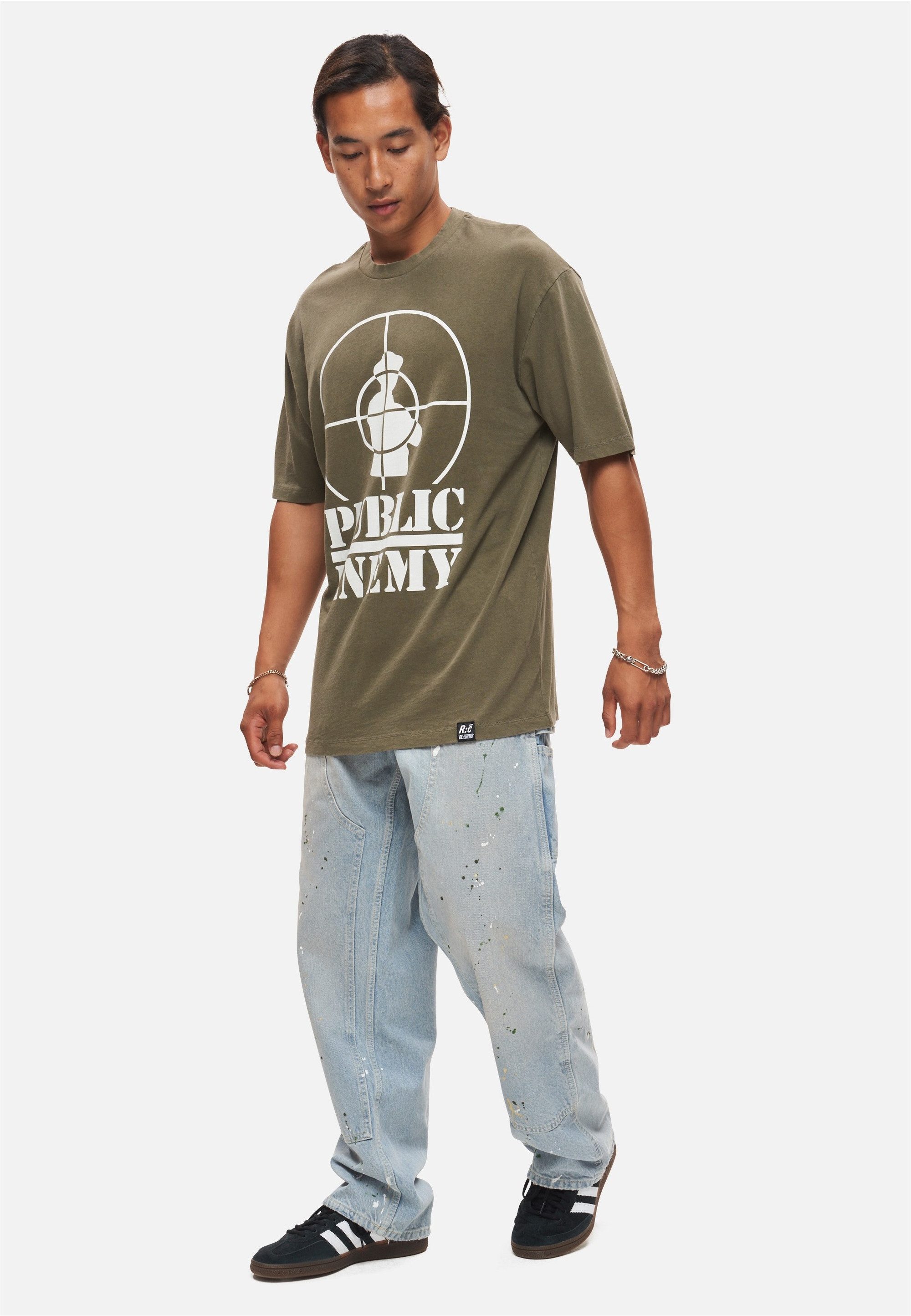Recovered T-Shirt Public Enemy Tonal Target (1-tlg) mit angesagtem Public E günstig online kaufen