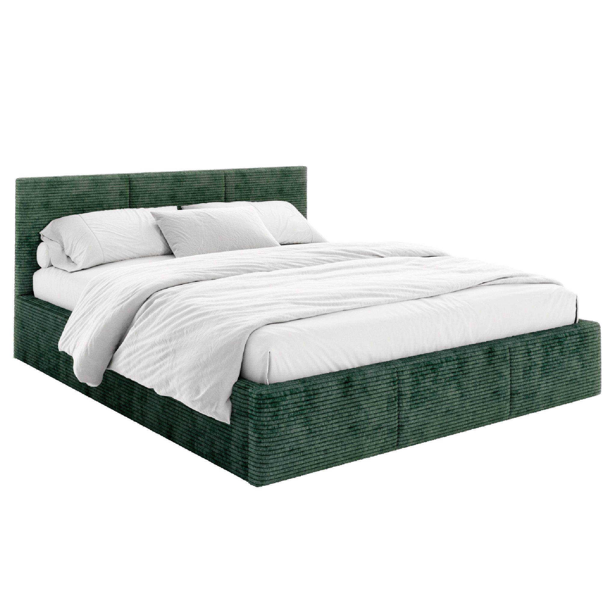 FDM Polsterbett AMBER modern mit Bettkasten MADE IN EU - mit Cord Bezug (ve günstig online kaufen