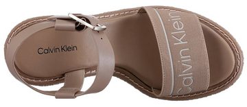 Calvin Klein WIRA 5C *I Sandalette mit Bast bezogenem Keilabsatz