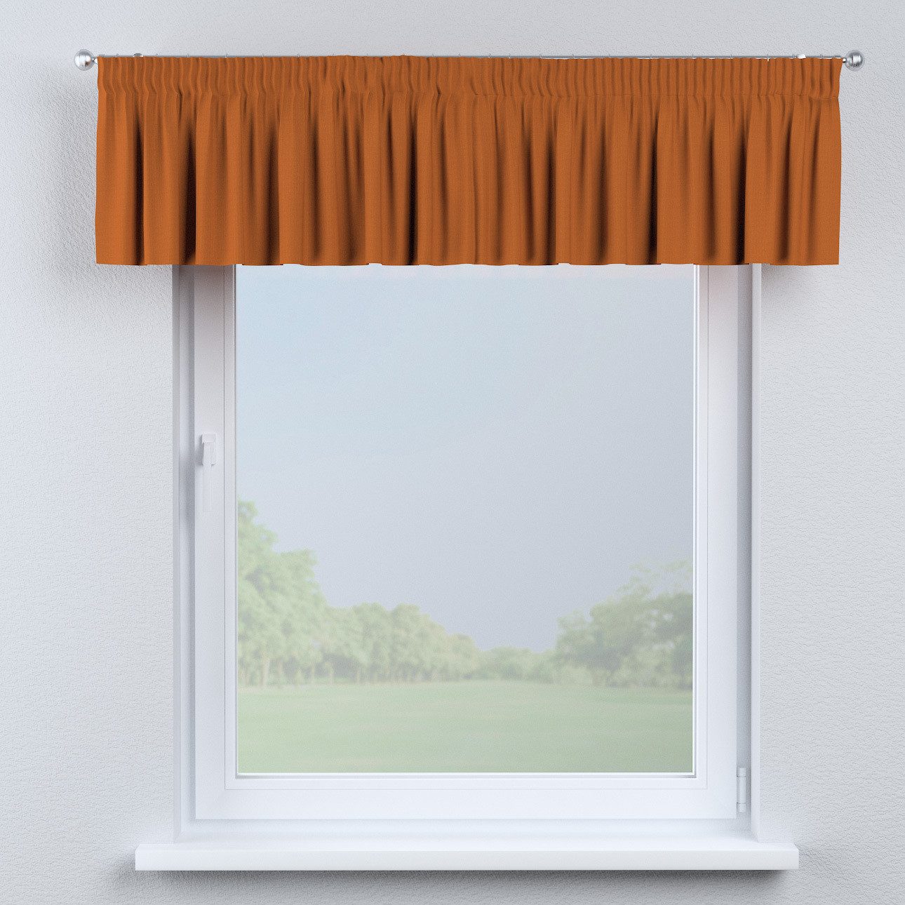 Kurzgardine mit Kräuselband, Karamell, 130 x 40 cm, Cotton Panama (702-42) günstig online kaufen