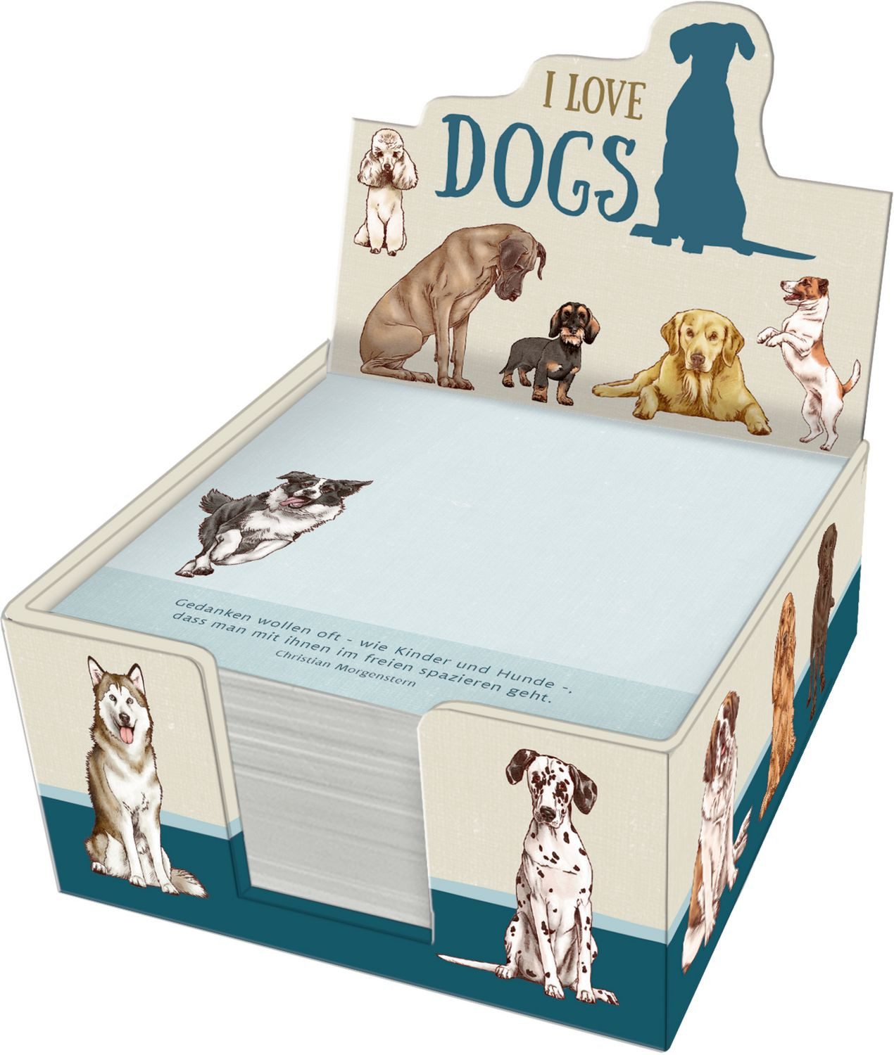 Coppenrath Notizbuch Zettelkästchen – I love dogs
