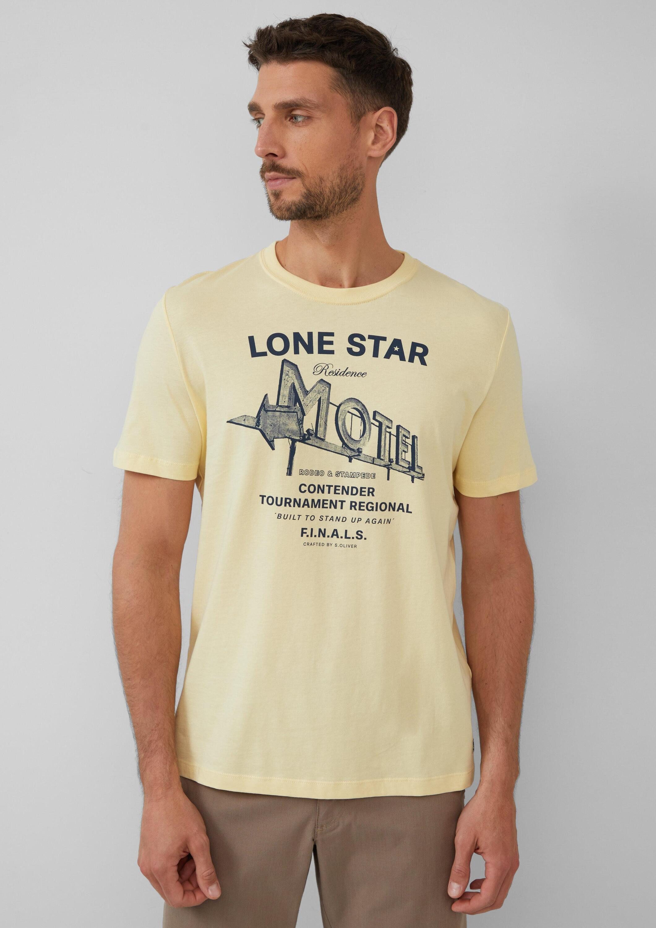 s.Oliver Kurzarmshirt T-Shirt T-Shirt mit Artwork günstig online kaufen