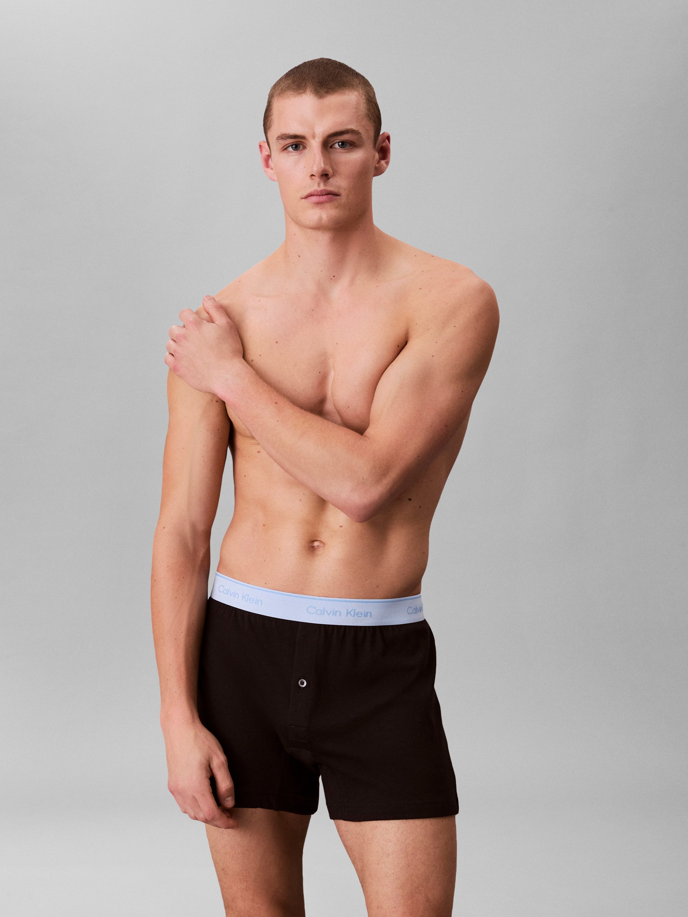 Calvin Klein Underwear Boxer BOXER TRAD 3PK (Packung, 3er-Pack) mit Logo-Elastikbund (3 Stück)