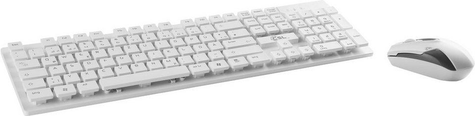 Set Tastatur- Maus-Set CSL und Office Desktop Kabelloses
