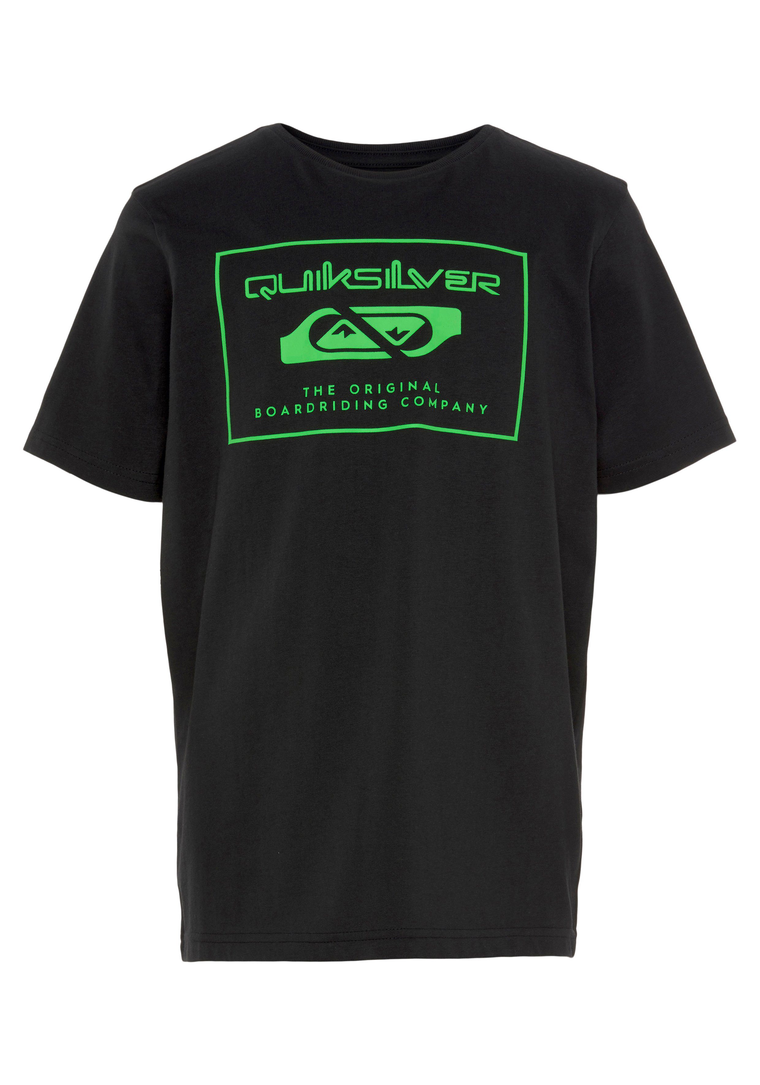 2-tlg) mit Jungen T-Shirt Quiksilver Doppelpack Logodruck (Packung,