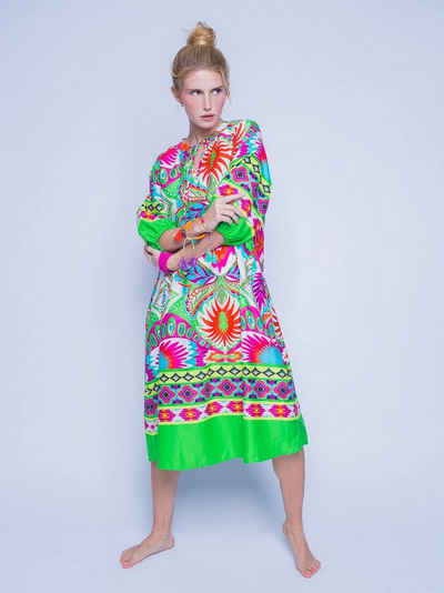 Emily Van Den Bergh Sommerkleid Blusenkleid Multi Green