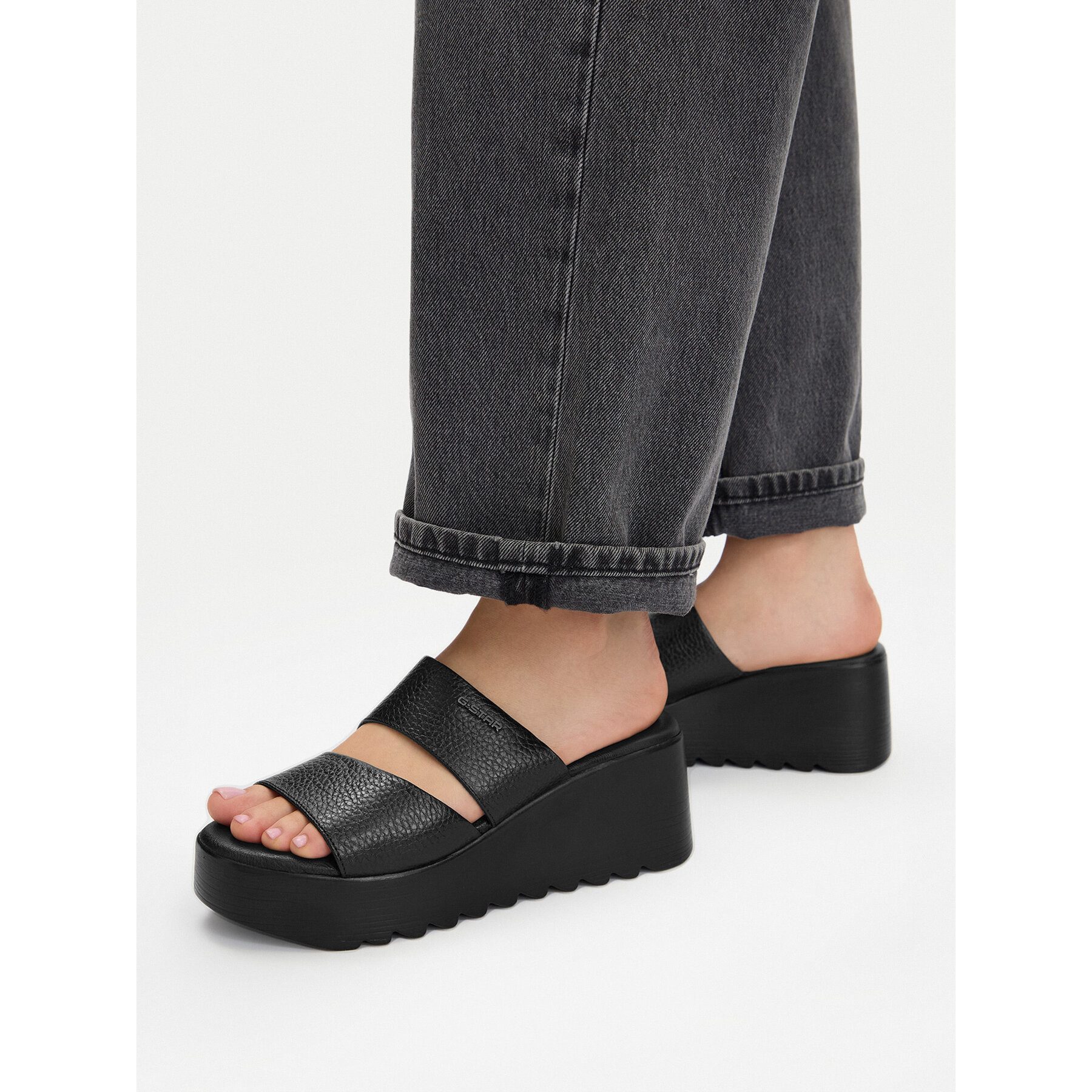 G-STAR G Star Raw Damen-Flip-Flops in Schwarz Badepantolette
