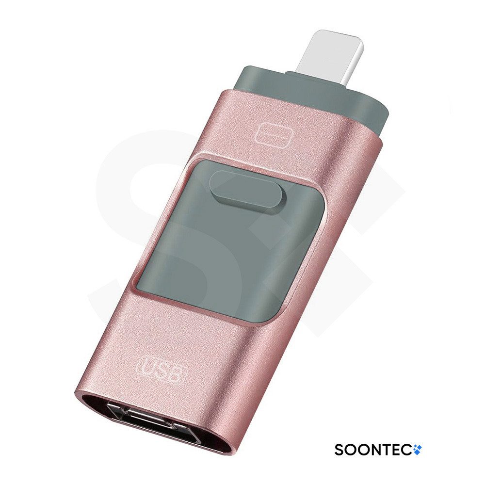 SOONTEC SOONTEC 3.0 USB-Stick 3 in 1 MICRO USB / USB / Lightning für iPhone USB-Stick (Lesegeschwindigkeit 80,00 MB/s)