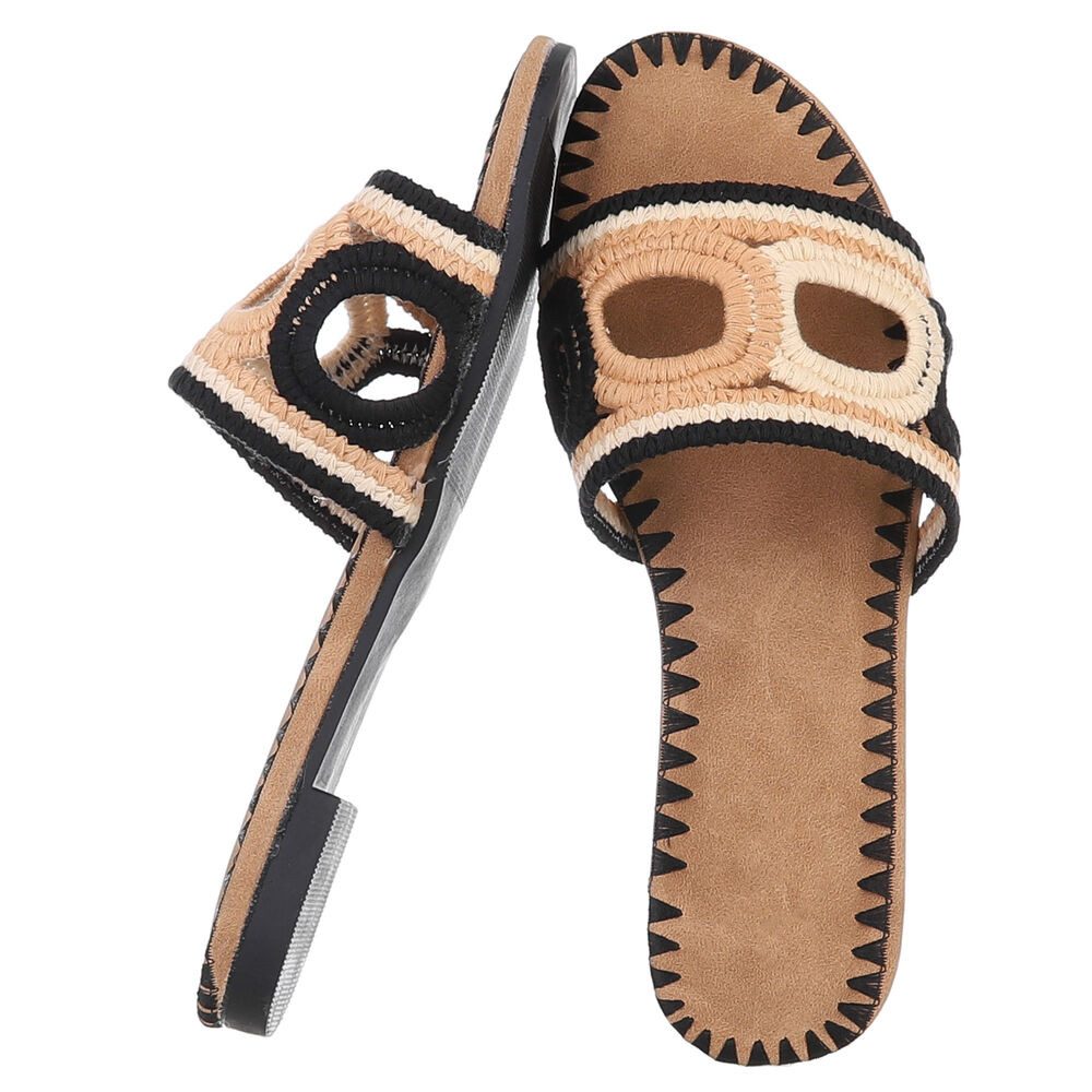 Ital-Design Damen-Sandalen mit handgewebtem Design für günstig online kaufen