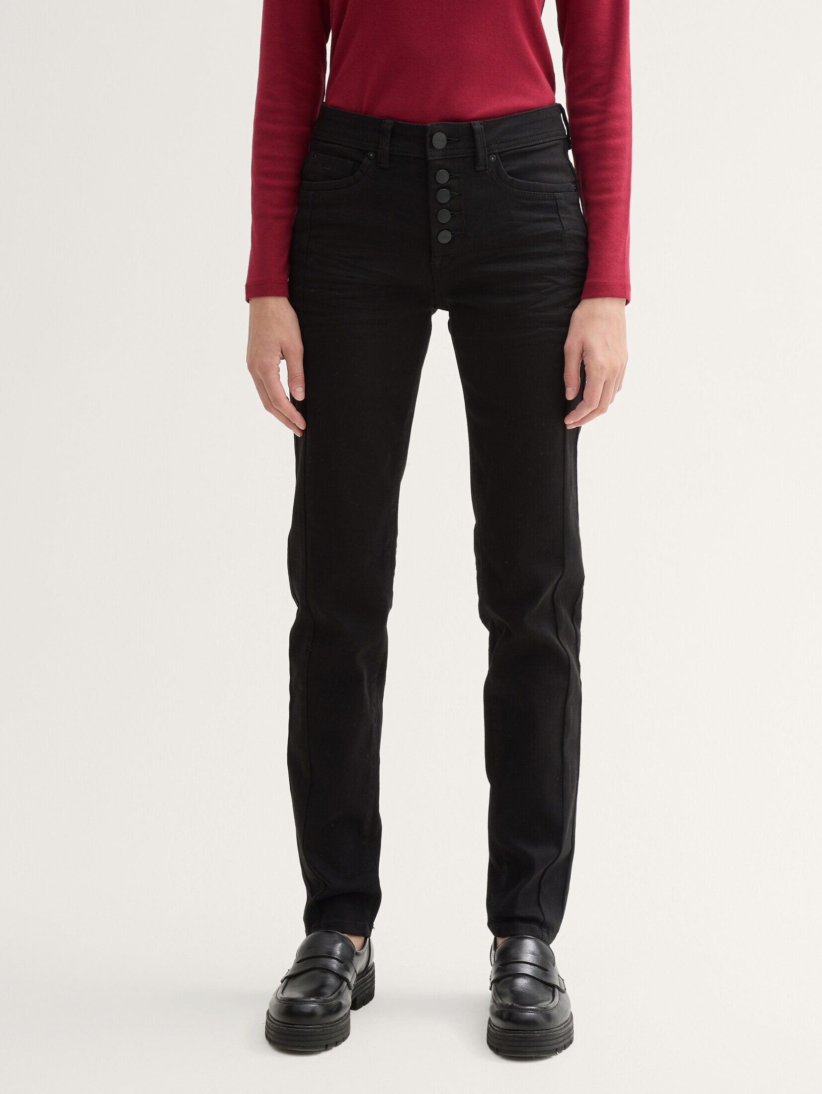 Slim-fit-Jeans TTKATE SLIM Jeans mit Knopfleiste