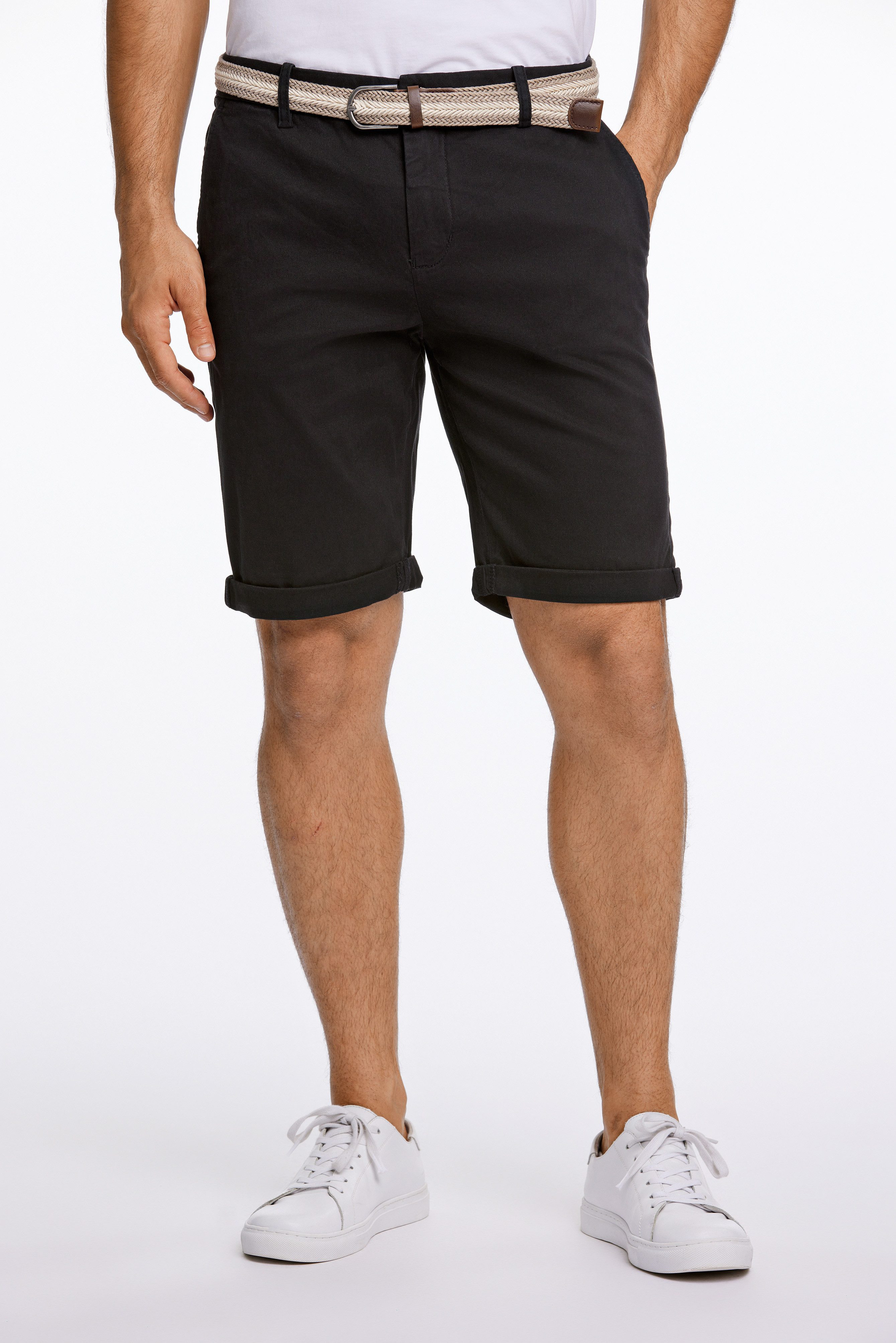 LINDBERGH Chinoshorts, (2 tlg.), mit Gürtel und Stretch günstig online kaufen